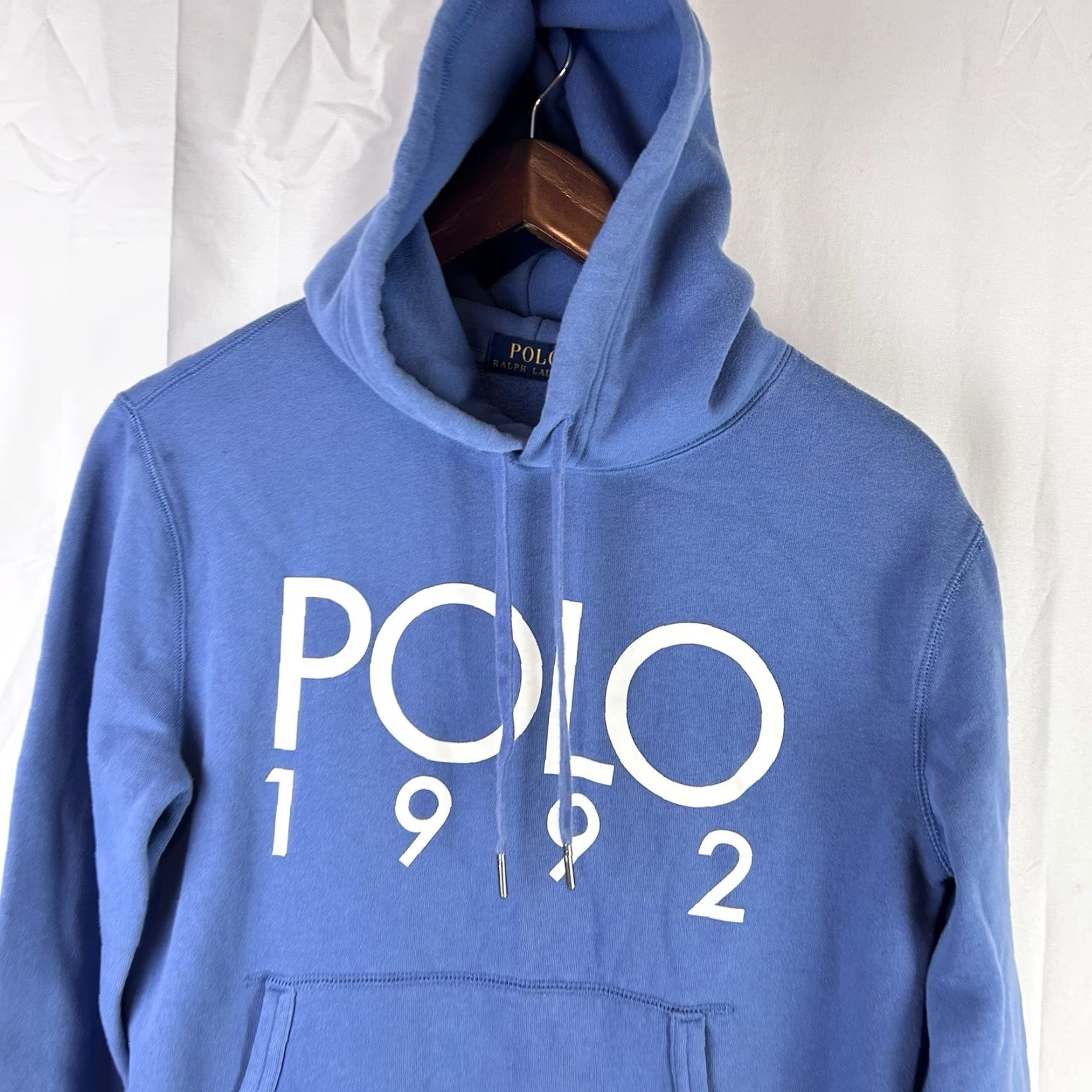 Polo Ralph Lauren Polo 1992 Hoodie Polo Ralph Lauren Blue Mens XS Hoodie Pullover Hooded Pockets Size US XS / EU 42 / 0 - 2 Thumbnail
