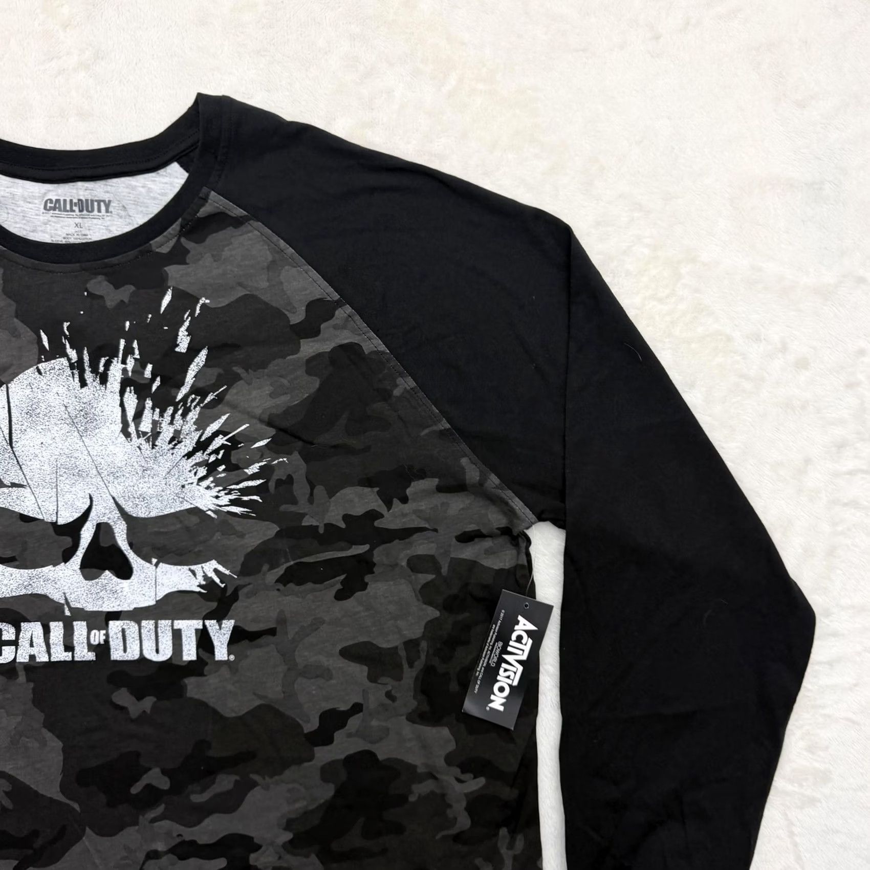 Vintage VINTAGE Call of Duty Skull Camo Shirt Mens XL Gray Black Long Sleeve Graphic Tee Size US XL / EU 56 / 4 - 3 Thumbnail