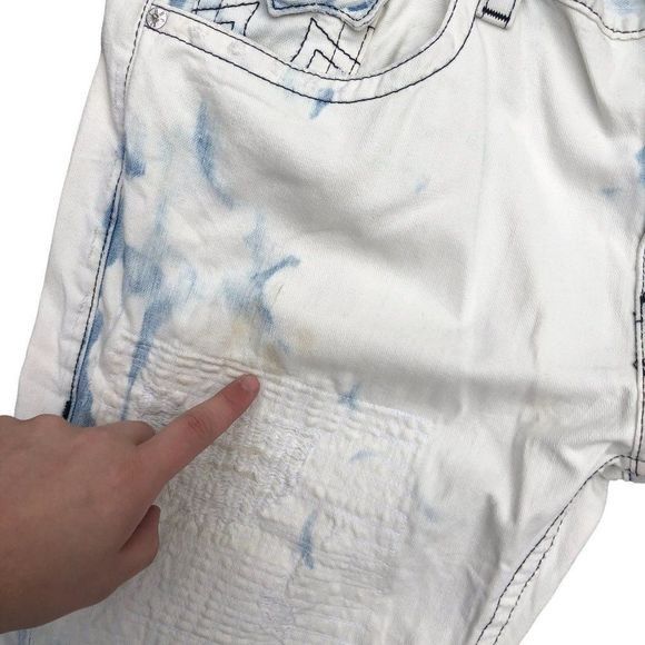 True Religion True Religion Jeans Size 42 STRAIGHT Blue/White Size US 42 / EU 58 - 12 Thumbnail