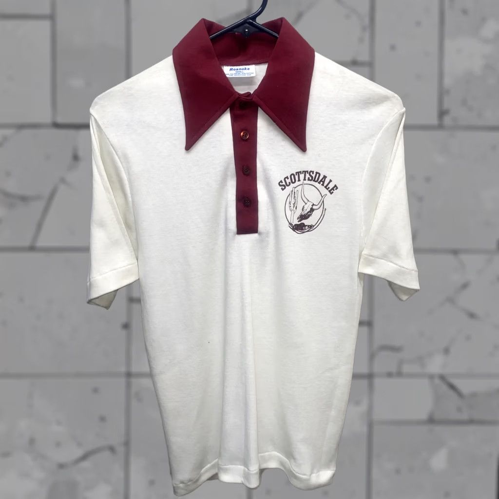 Vintage VINTAGE Roanoke Mens Polo Shirt Scottsdale Short Sleeve White Size S Mens Size US S / EU 44-46 / 1 - 1 Thumbnail