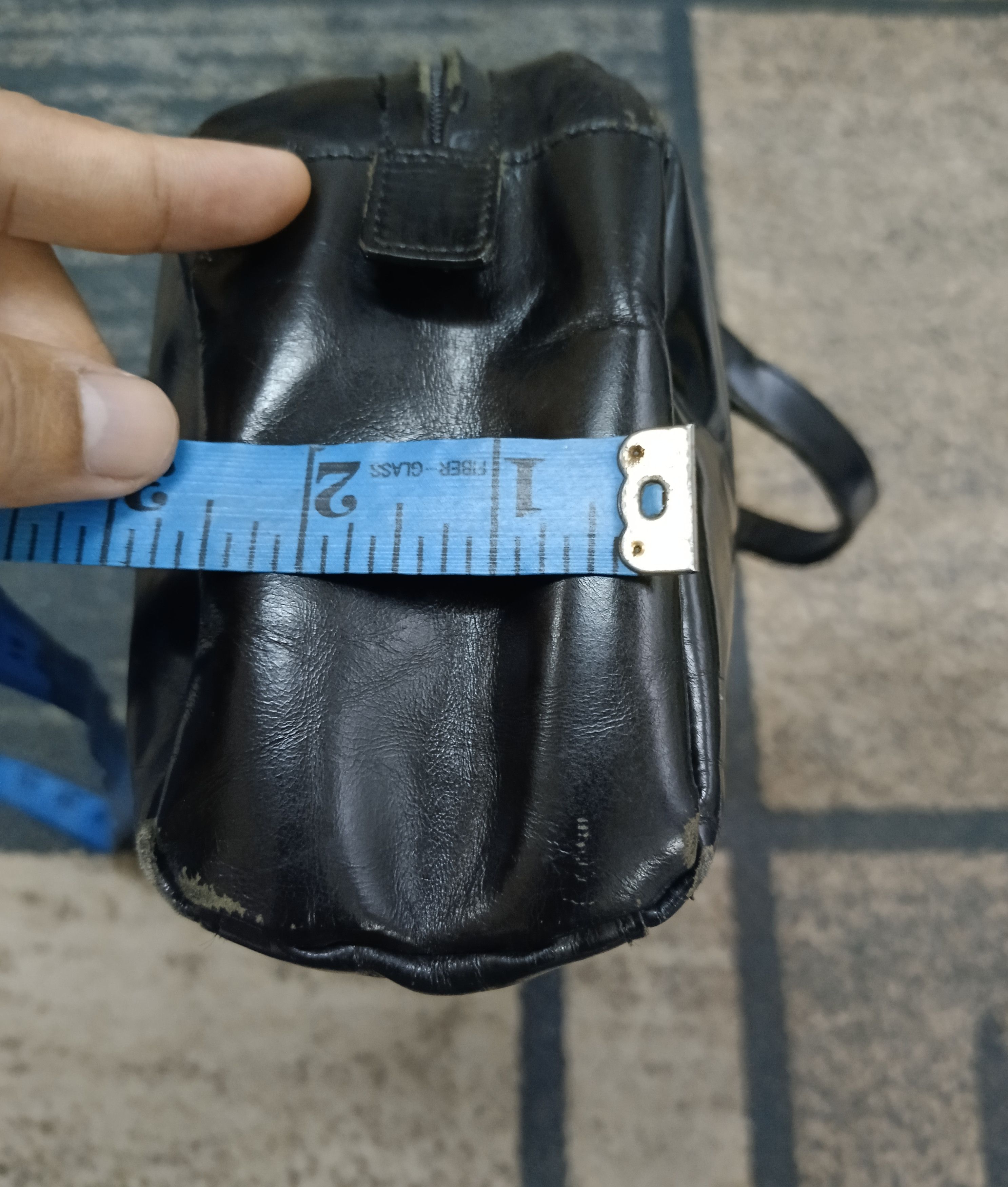 Issey Miyake × Leather ISSEY MIYAKI TSUMORI DUFFLE/GYM LEATHER BAG Size ONE SIZE - 17 Thumbnail