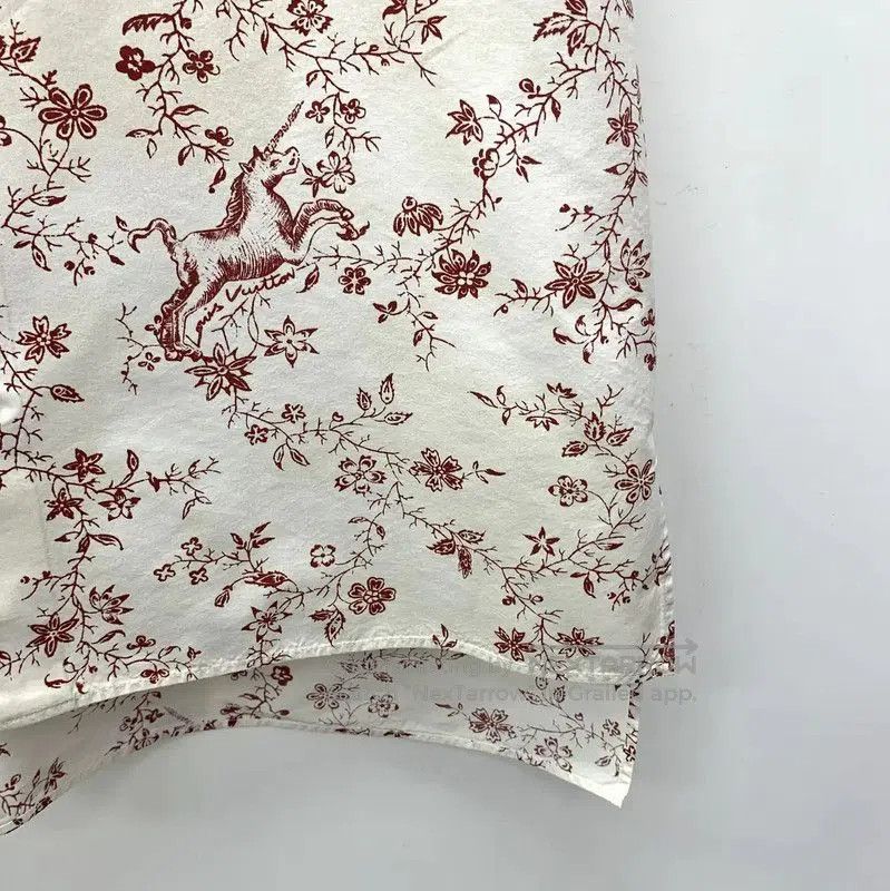 Louis Vuitton Louis Vuitton Beige Floral Cotton Shirt for Women . Size XXS / US 00 / IT 34 - 4 Thumbnail