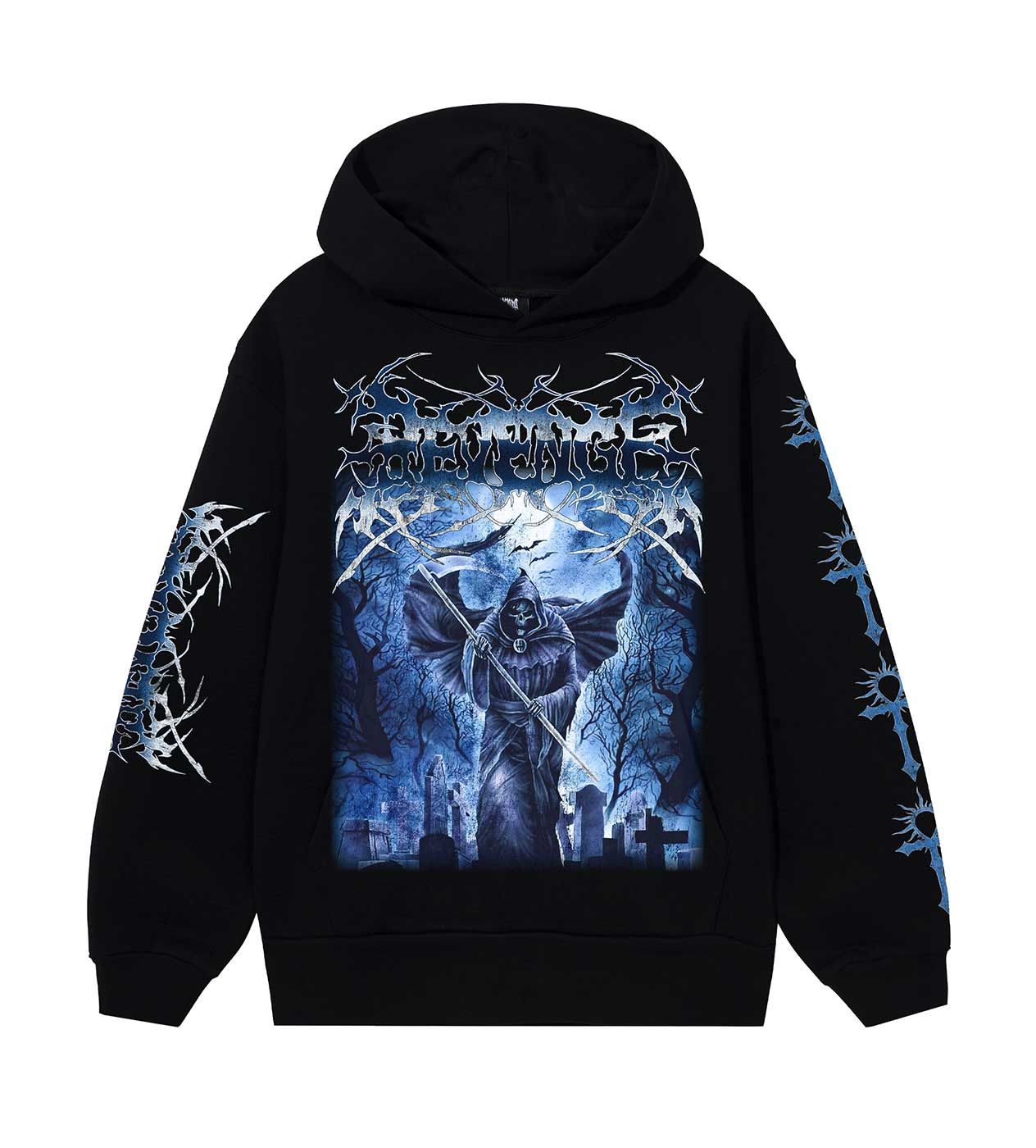 Revenge CHROME REAPER HOODIE BLACK Size US S / EU 44-46 / 1 - 1 Thumbnail