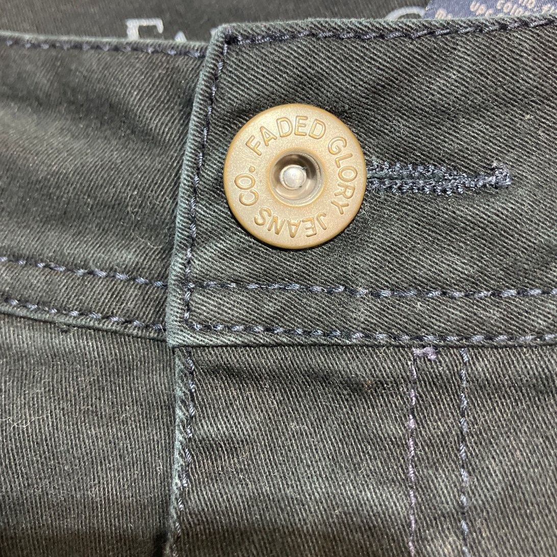 Faded Glory Faded Glory Black Denim High Rise Straight Capri Jeans 12 Size 34" / US 12 / IT 48 - 6 Thumbnail