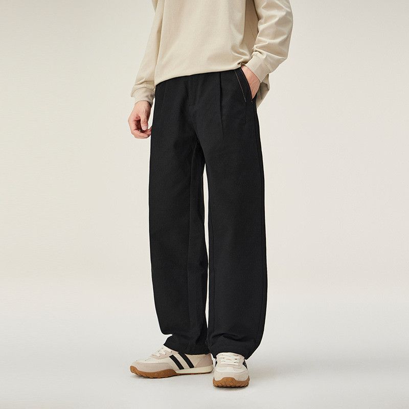 Japanese Brand American retro loose casual versatile curved trousers Size US 32 / EU 48 - 2 Thumbnail