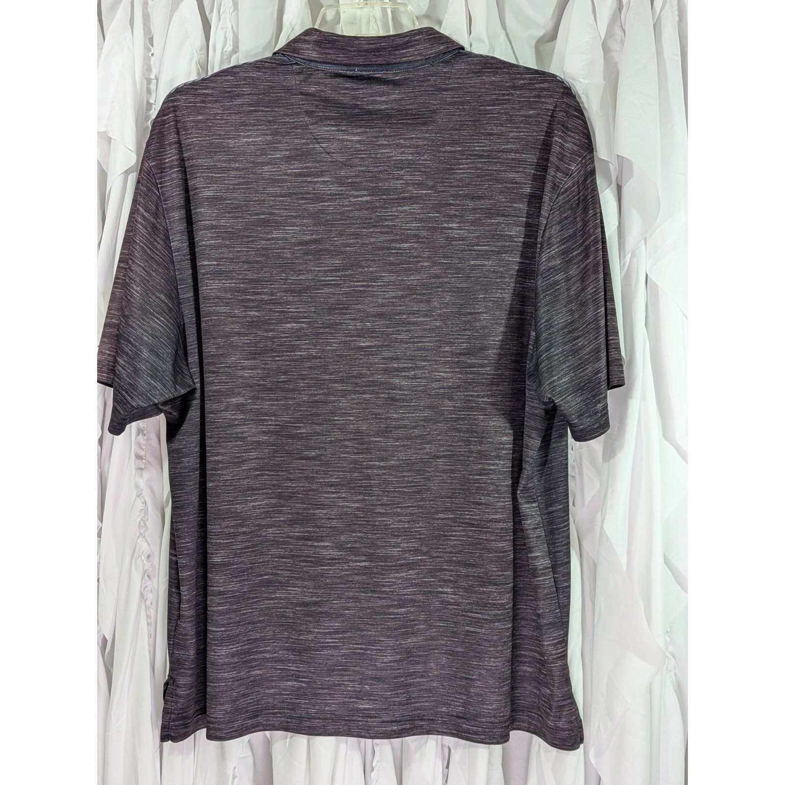 Other Ben Hogan Performance Golf Polo 2XL Purple Gray Striped Size US XXL / EU 58 / 5 - 8 Thumbnail
