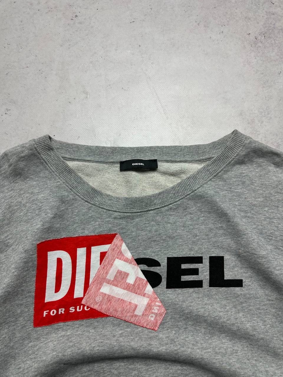Diesel × Vintage Vintage Diesel Big Logo Boxy Sweatshirt M Size US M / EU 48-50 / 2 - 5 Thumbnail