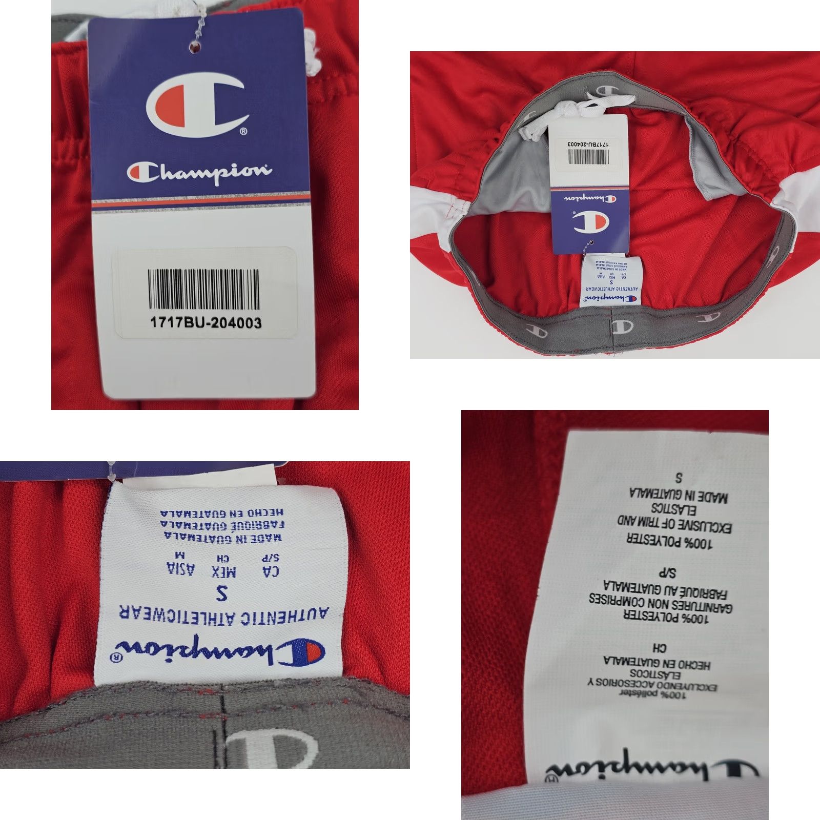 Champion VINTAGE Champion Track Pants Men S Inseam 32 Red NWT Elastic Waist Stripe Down the Side Regular Fit Sportswear Size US 29 - 8 Thumbnail