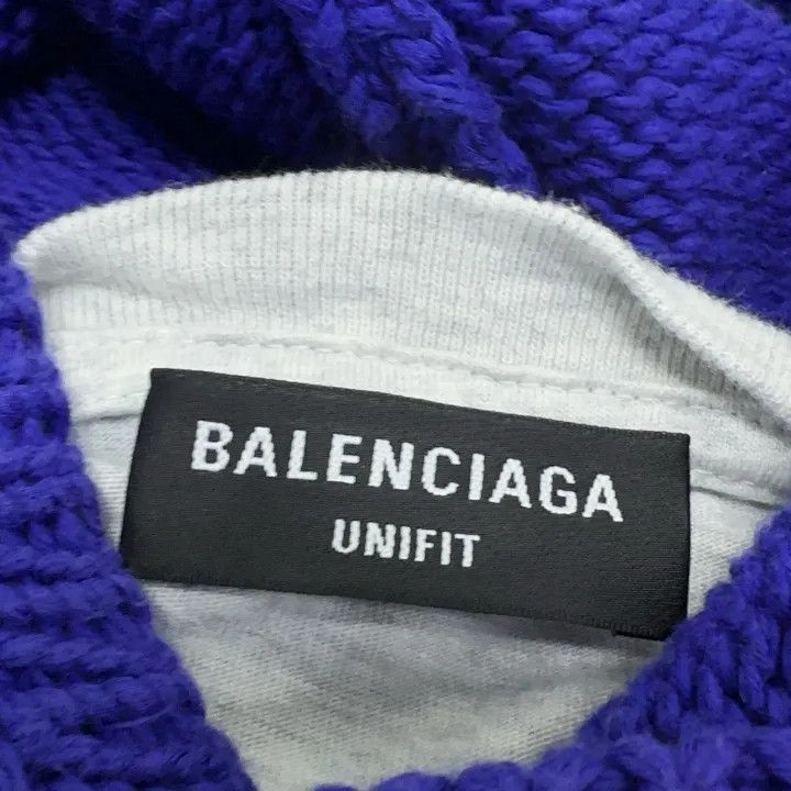 Balenciaga Balenciaga Balenciaga Classic Logo Hoodie Sweater Blue -25 Size US XS / EU 42 / 0 - 4 Thumbnail
