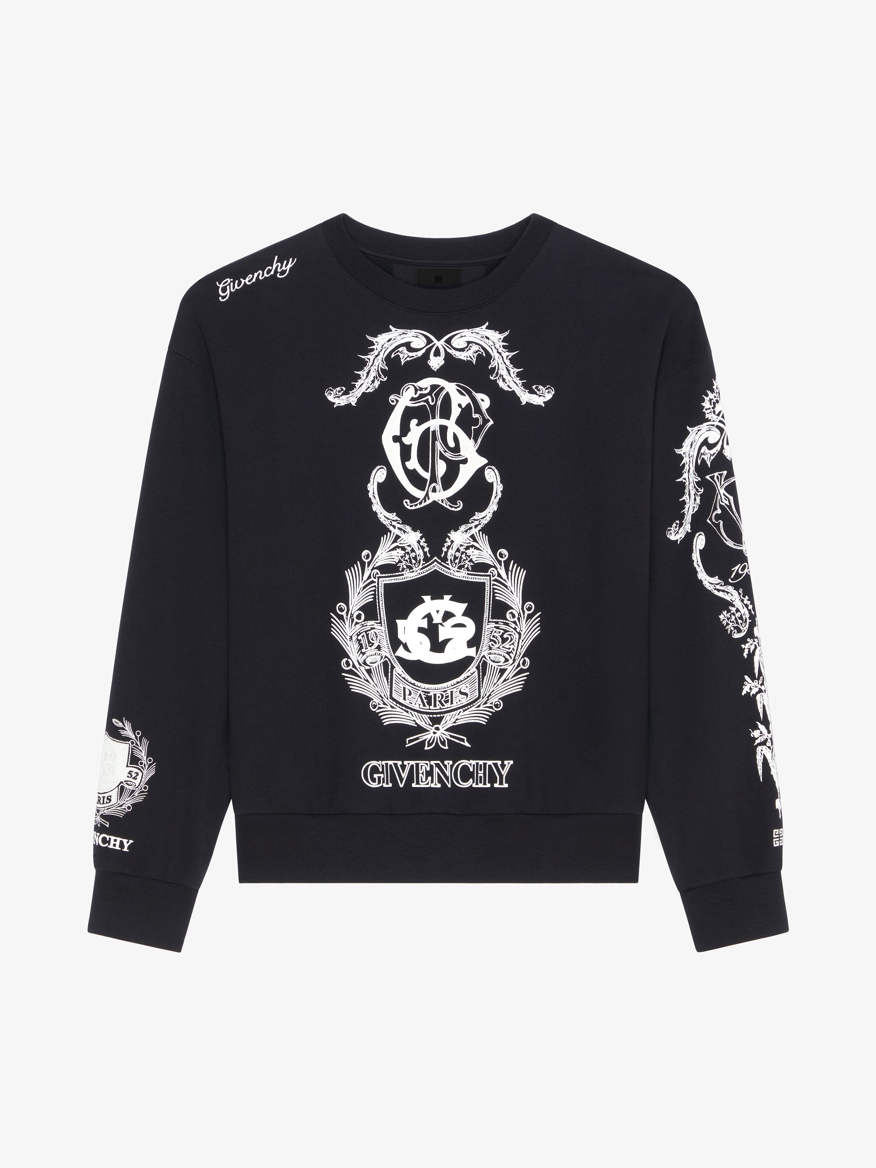 Givenchy o1w1db10325 Boxy Fit Sweatshirt in Black Size US S / EU 44-46 / 1 - 1 Thumbnail