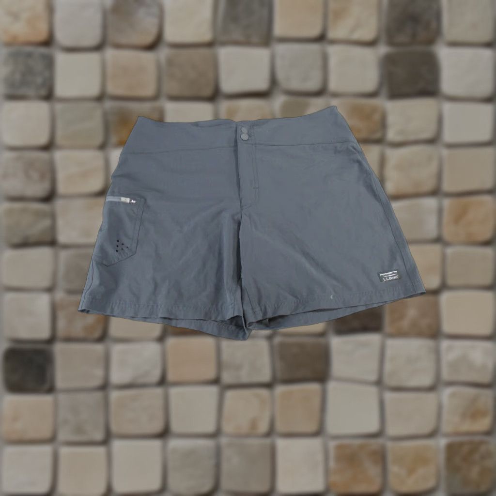 Vintage VINTAGE L.L.Bean Shorts Womens 8 Cargo Casual Outdoor 6.5" Gray Lightweight Size 30" / US 8 / IT 44 - 1 Thumbnail