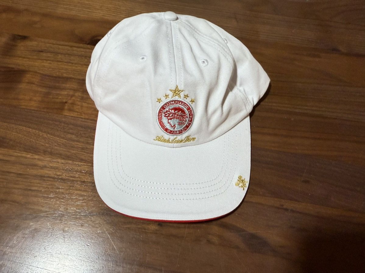 Aime Leon Dore Aime Leon Dore ALD / Olympiacos F.C. Logo Hat Bright White Size ONE SIZE - 4 Thumbnail