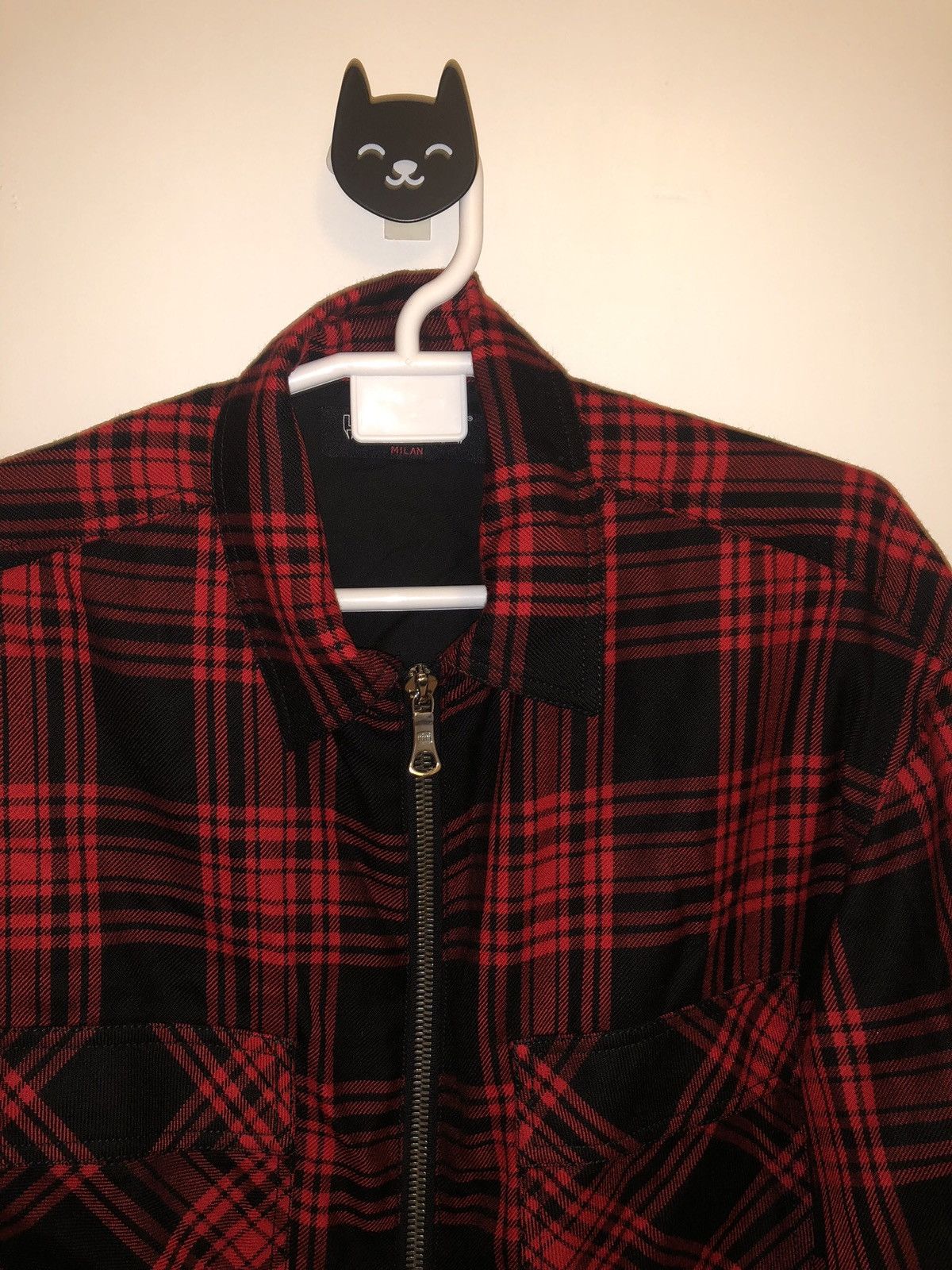 Designer Tartan Wool Zip by La Haine Milan Size US M / EU 48-50 / 2 - 7 Thumbnail