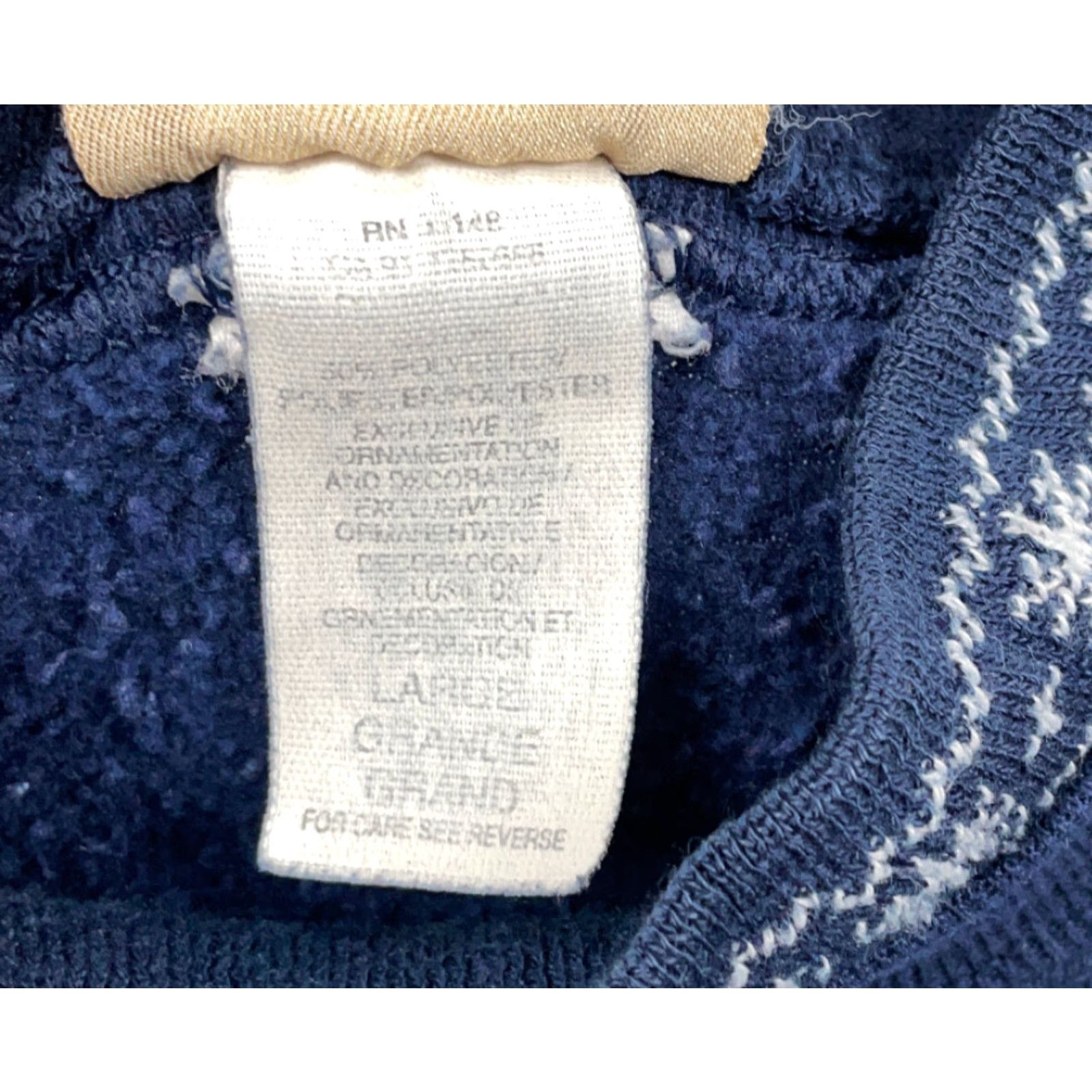 Vintage VINTAGE Morning Sun Sweatshirt Blue 90s Birdhouse Snowflakes Pullover Adult Large Double Collar Embroidered Cotton Blend USA Made Women Size L / US 10 / IT 46 - 6 Thumbnail