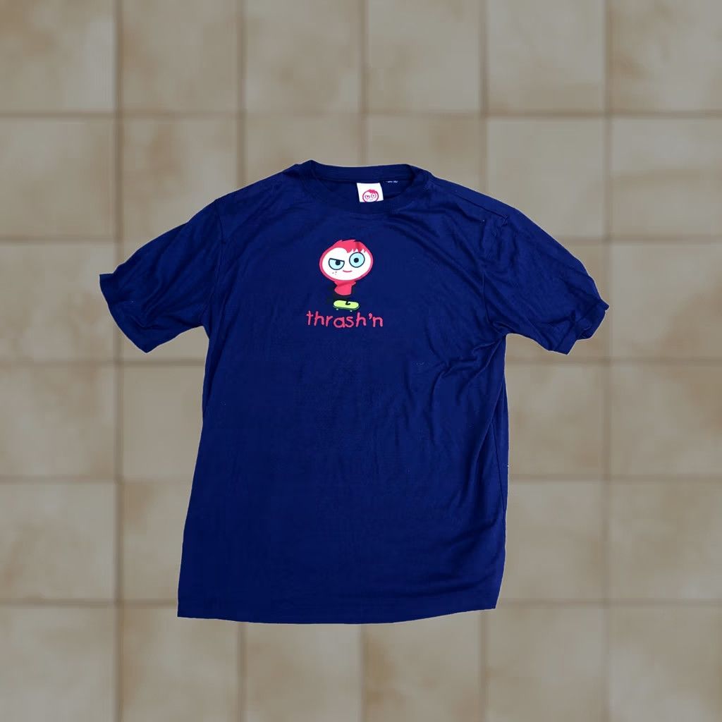 FRED VINTAGE Fred Is Red Thrash'n Skateboarding T Shirt Men’s Blue Short Sleeve Crew Neck Medium SM Size US M / EU 48-50 / 2 - 1 Thumbnail