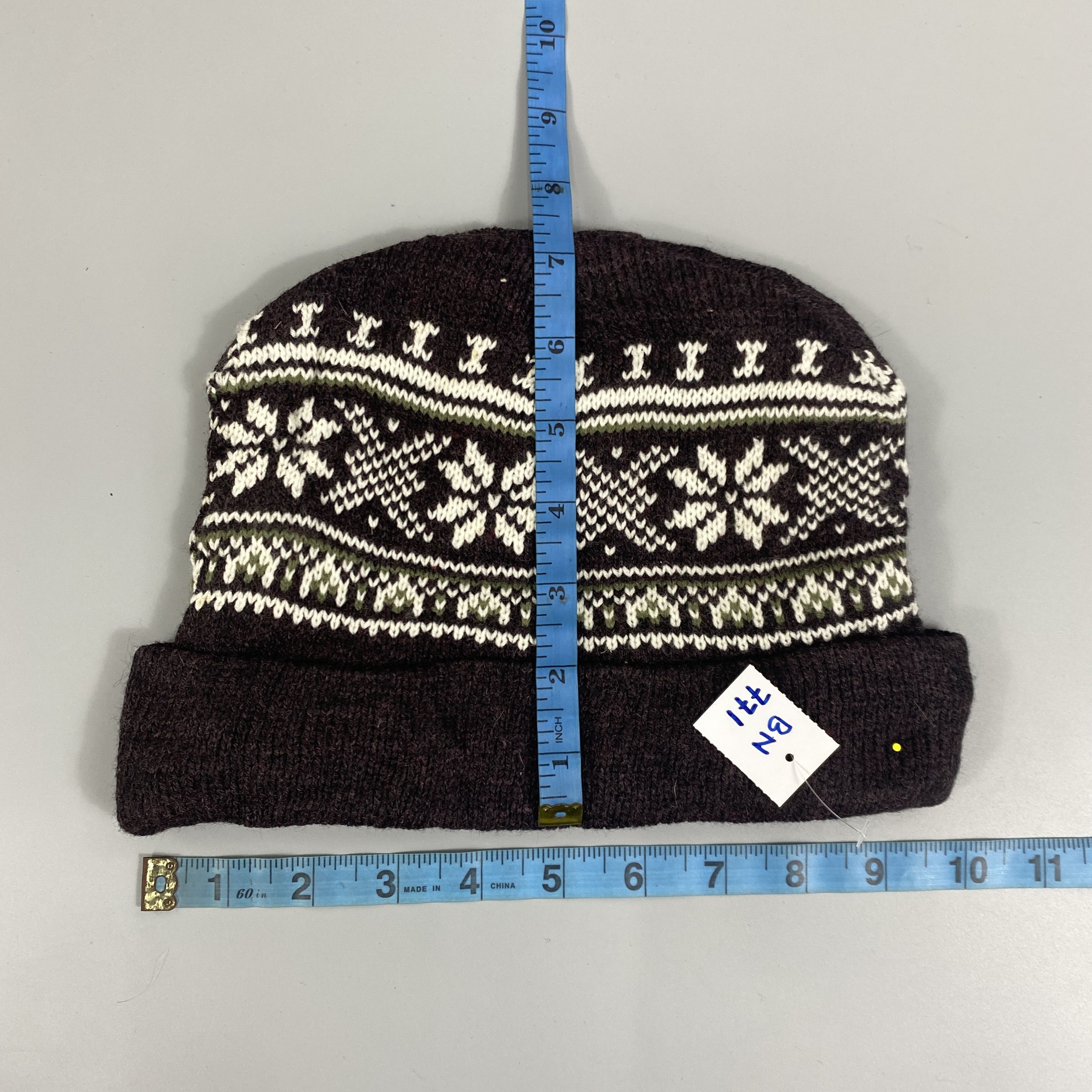 Japanese Brand Snowflake Pattern Hat -BN771 Size ONE SIZE - 5 Thumbnail