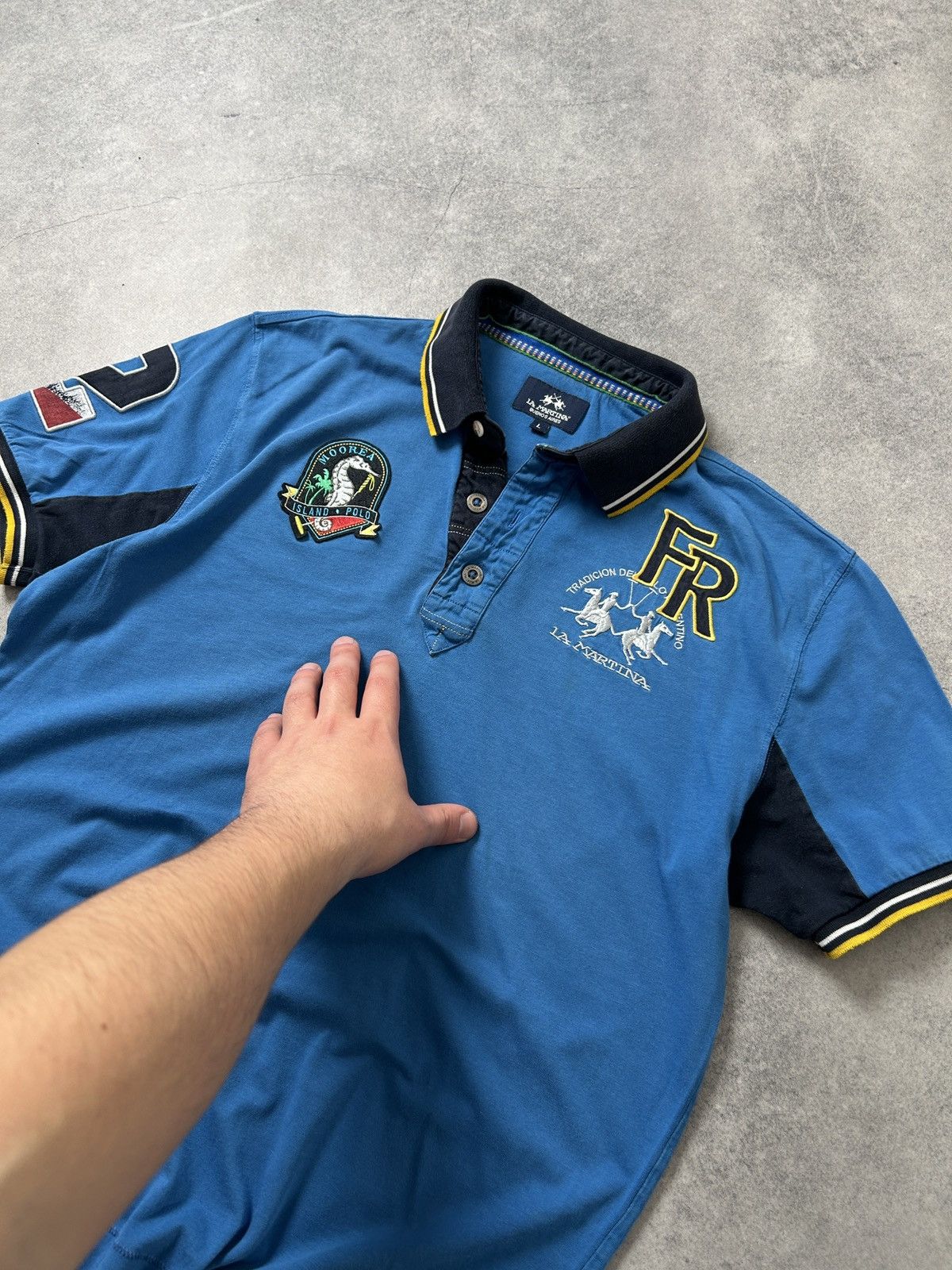La Martina La Martina Moorea big logo polos chief keef style y2k Size US L / EU 52-54 / 3 - 3 Thumbnail