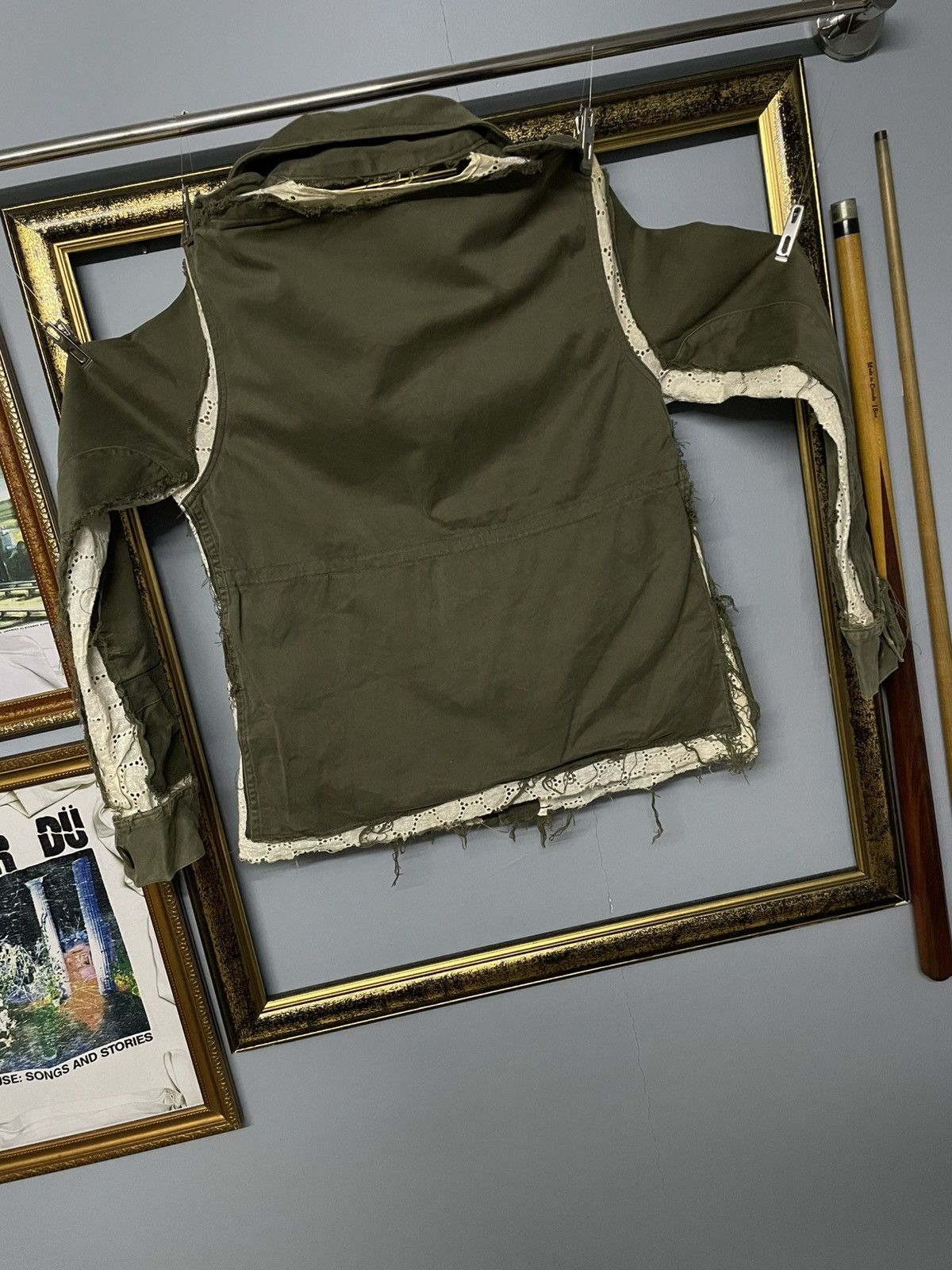 Vintage Vintage 60s Distressed Army Layered Classic Cut Jacket Style Size US XS / EU 42 / 0 - 8 Thumbnail