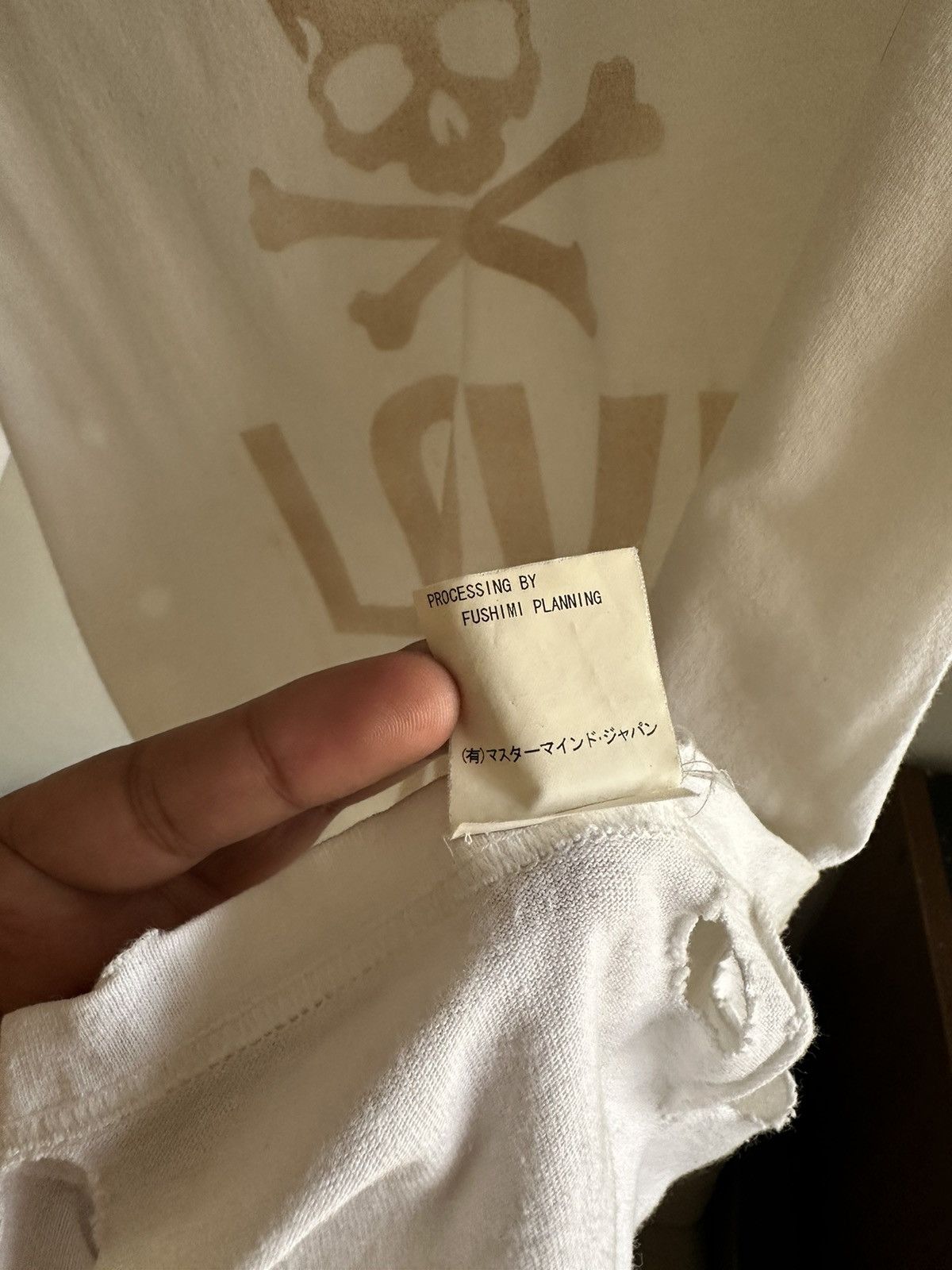 Mastermind Japan Mastermind Japan Love & Peace Thrashed Tshirt Size US S / EU 44-46 / 1 - 18 Thumbnail