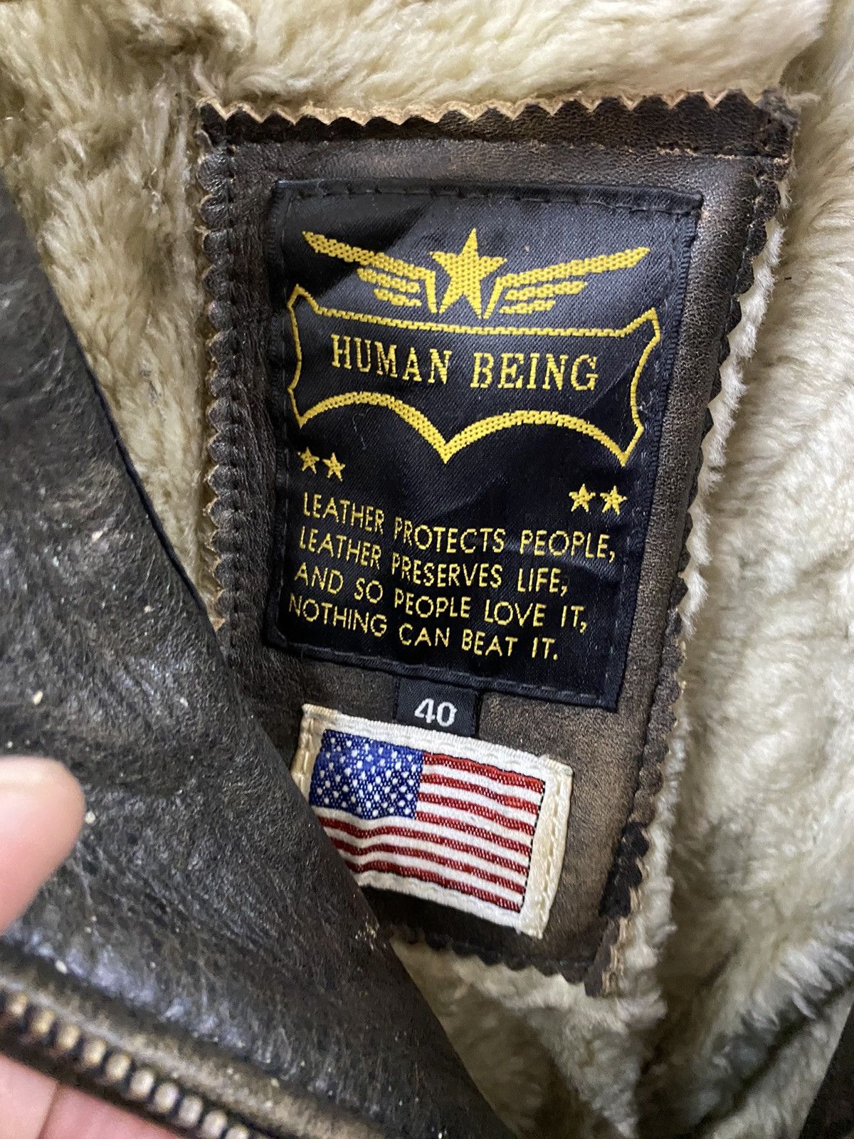 Genuine Leather Vtg Leather Jacket Human Being Size US M / EU 48-50 / 2 - 15 Thumbnail