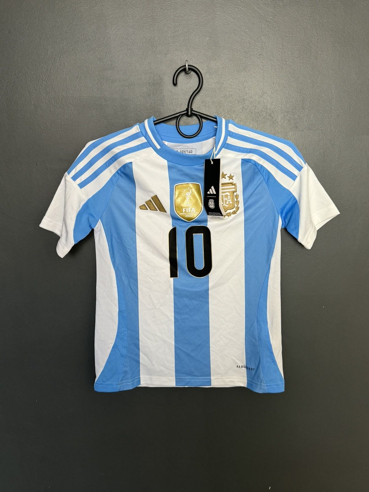 Adidas New KIDS Argentina 2024 Home Messi Football Jersey T-Shirt Size US XS / EU 42 / 0 - 2 Thumbnail