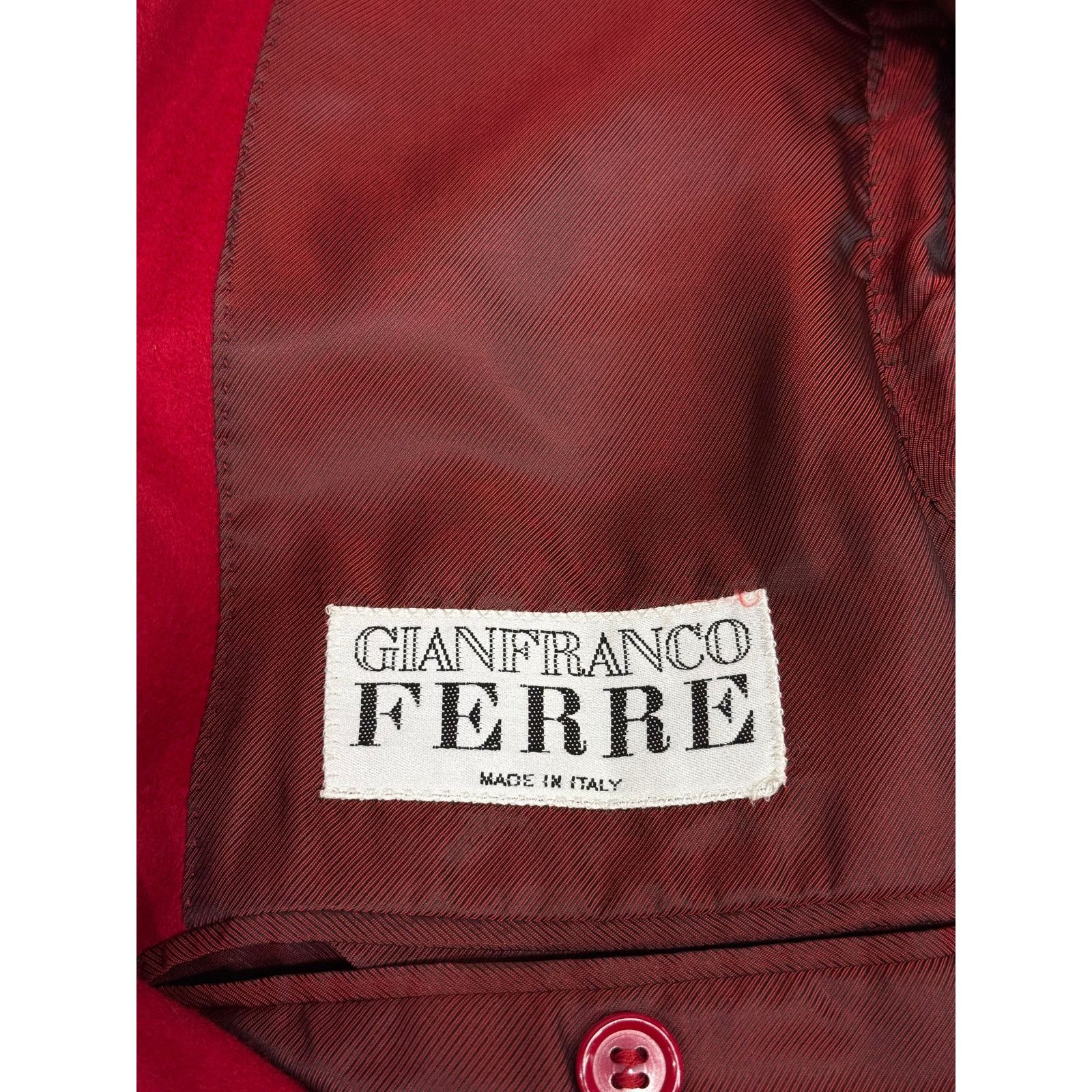 Gianfranco Ferre 1990s Gianfranco Ferré red blood blazer Size US M / EU 48-50 / 2 - 6 Thumbnail