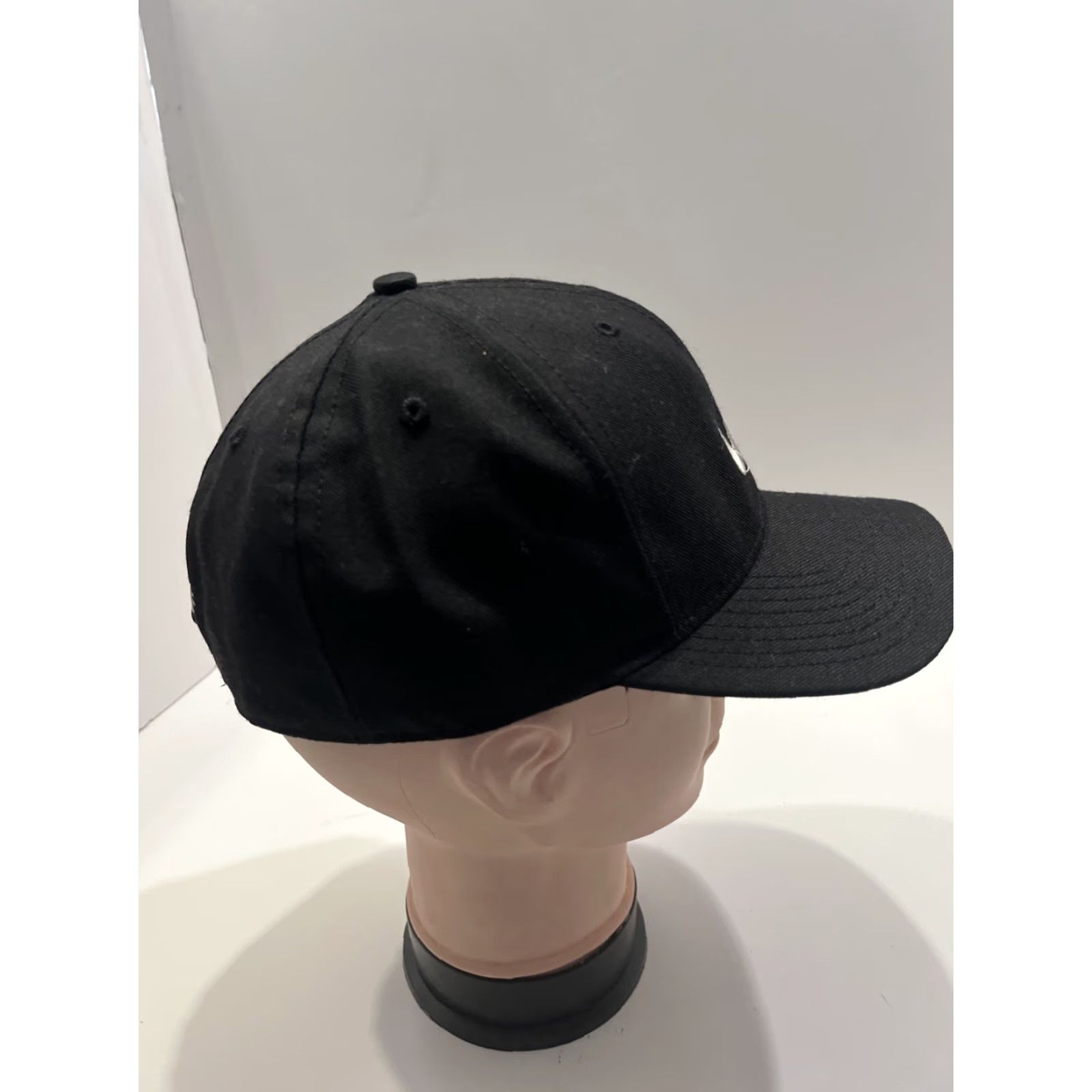 Nike VINTAGE Nike Swoosh Embroidery Golf Faded Black 7 3/8 Made In USA Fitted Hat Mens 90s Baseball Cap Cotton USA Swoosh Golf Hat Size ONE SIZE - 4 Thumbnail