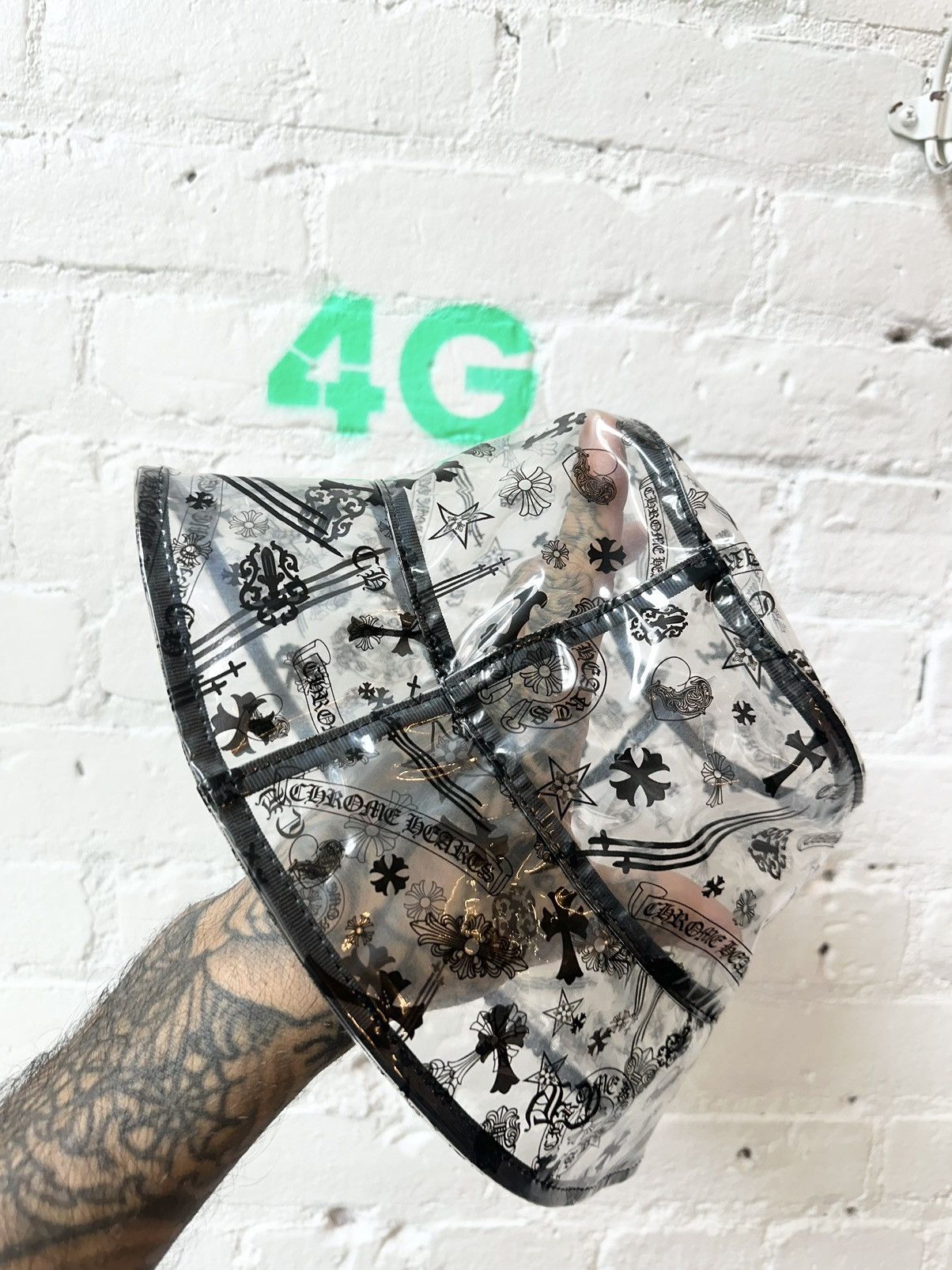 Chrome Hearts RARE! CHROME HEARTS CLEAR SEE THROUGH BUCKET HAT Size ONE SIZE - 1 Thumbnail