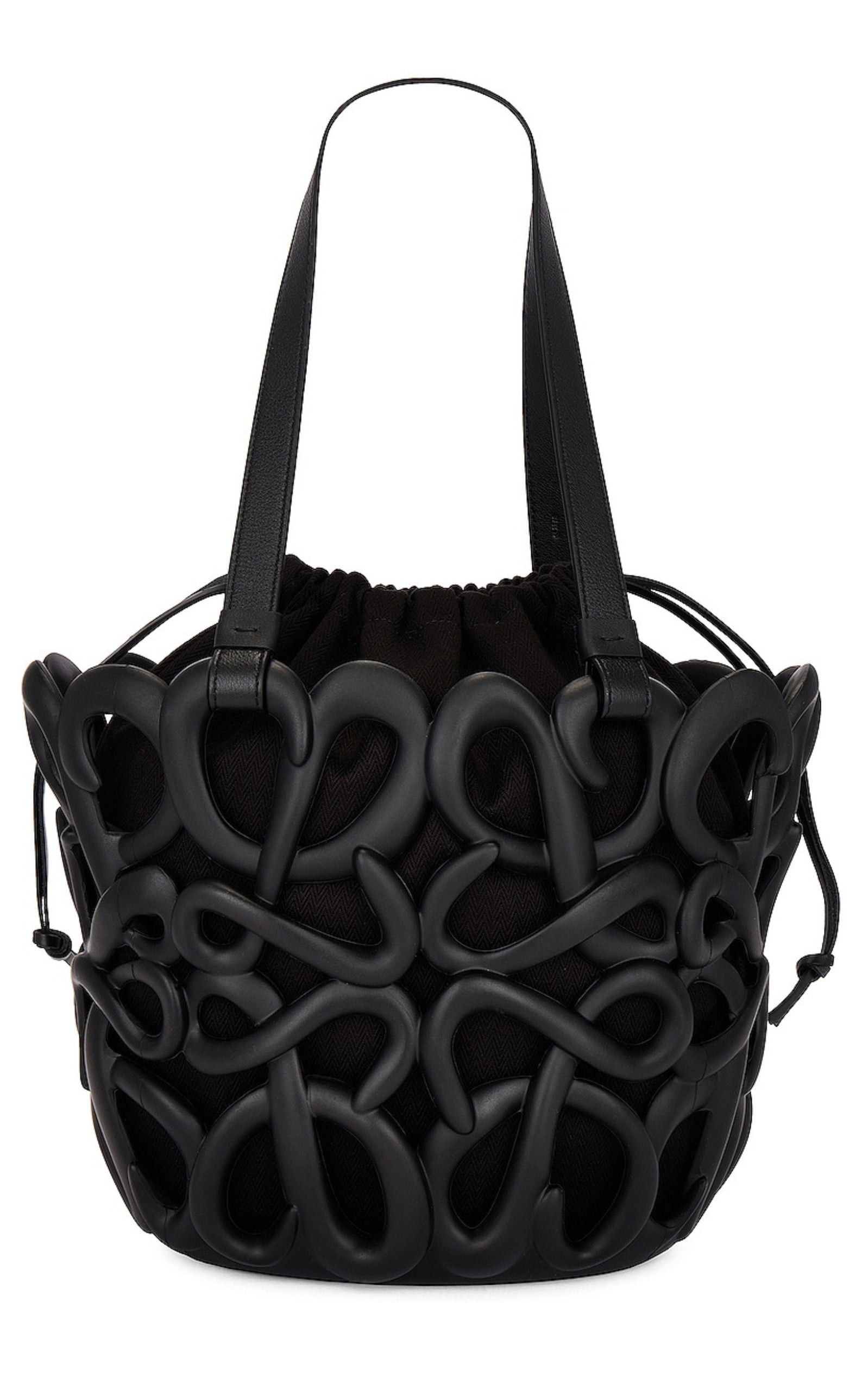 image of Loewe Anagram Inflated Basket Bag in Purple, Women's