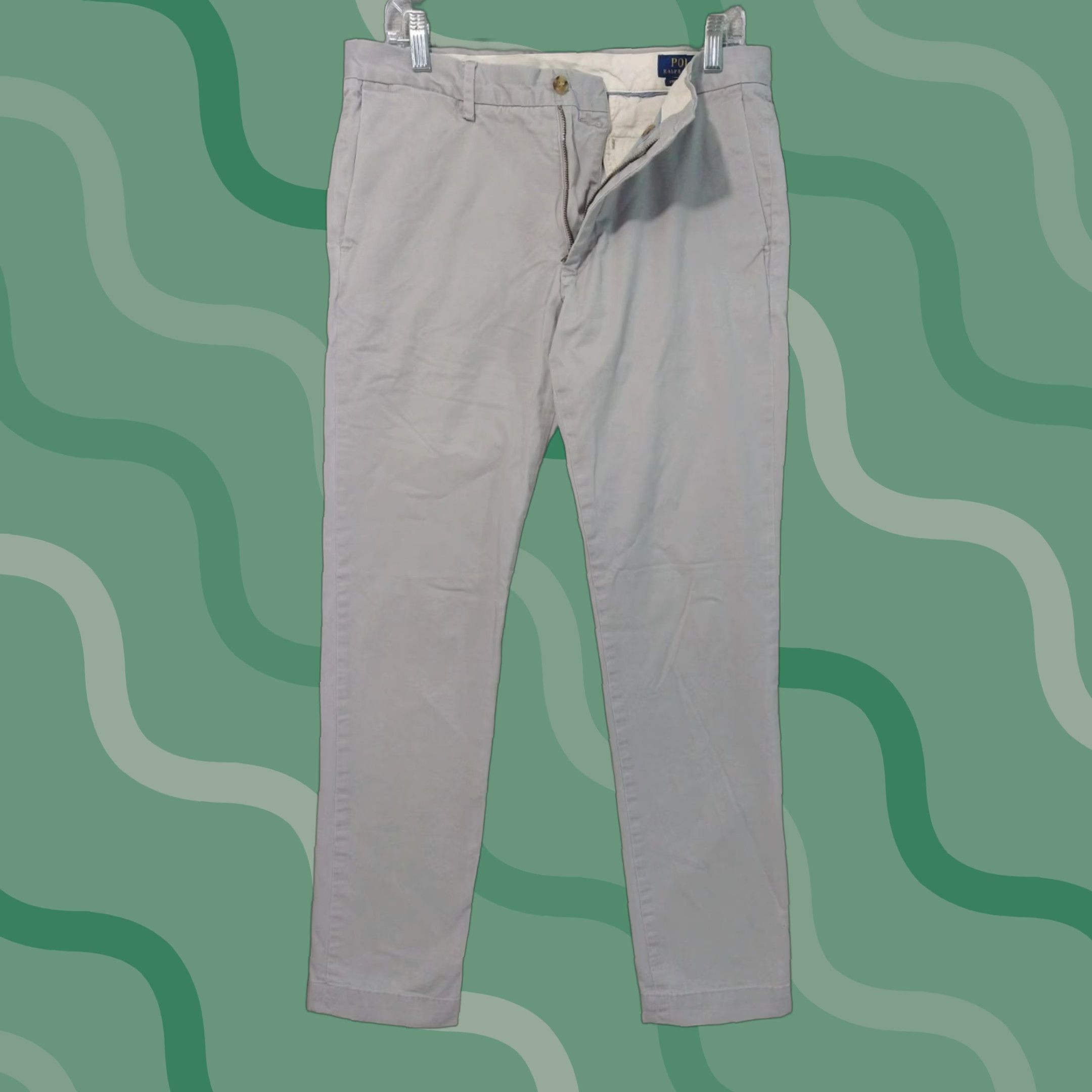 Polo Ralph Lauren Polo Ralph Lauren Pants Mens 32x34 Gray Chino Stretch Slim Fit Flat Front Twill Pants Mens Slim Gray Chino Stretch Flat Front Twill 32 34 Regular Size Size US XS / EU 42 / 0 - 1 Thumbnail