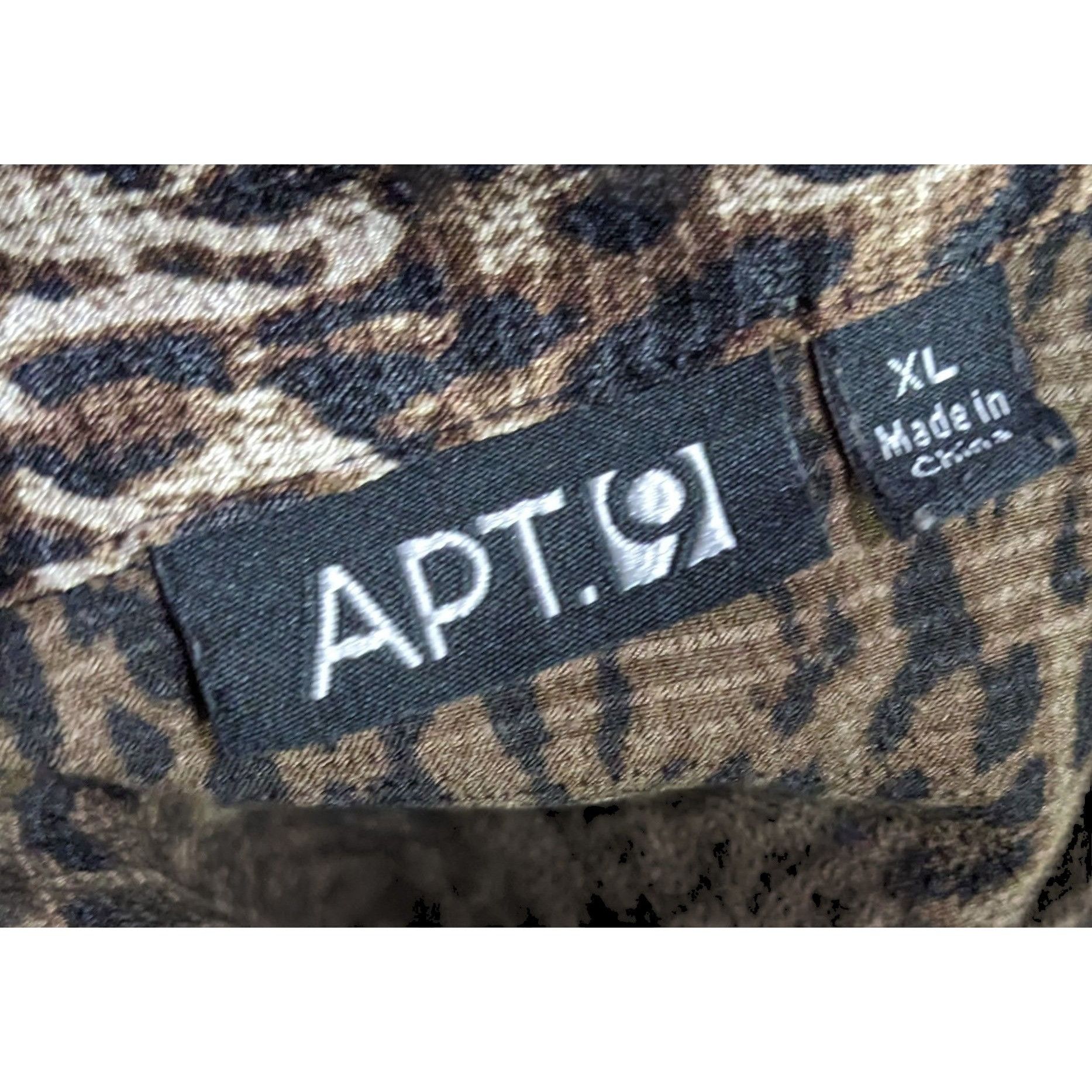 Apt. 9 Apt 9 Brown And Black Leopard Print Blouse Size XL / US 12-14 / IT 48-50 - 5 Thumbnail