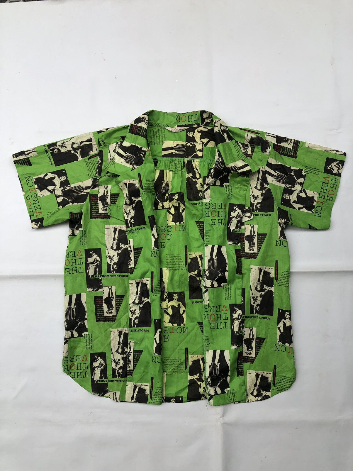 Yohji Yamamoto Japanese Mercredi Yoshimura Perfect Artwork Button Shirt Tee Size US M / EU 48-50 / 2 - 2 Thumbnail