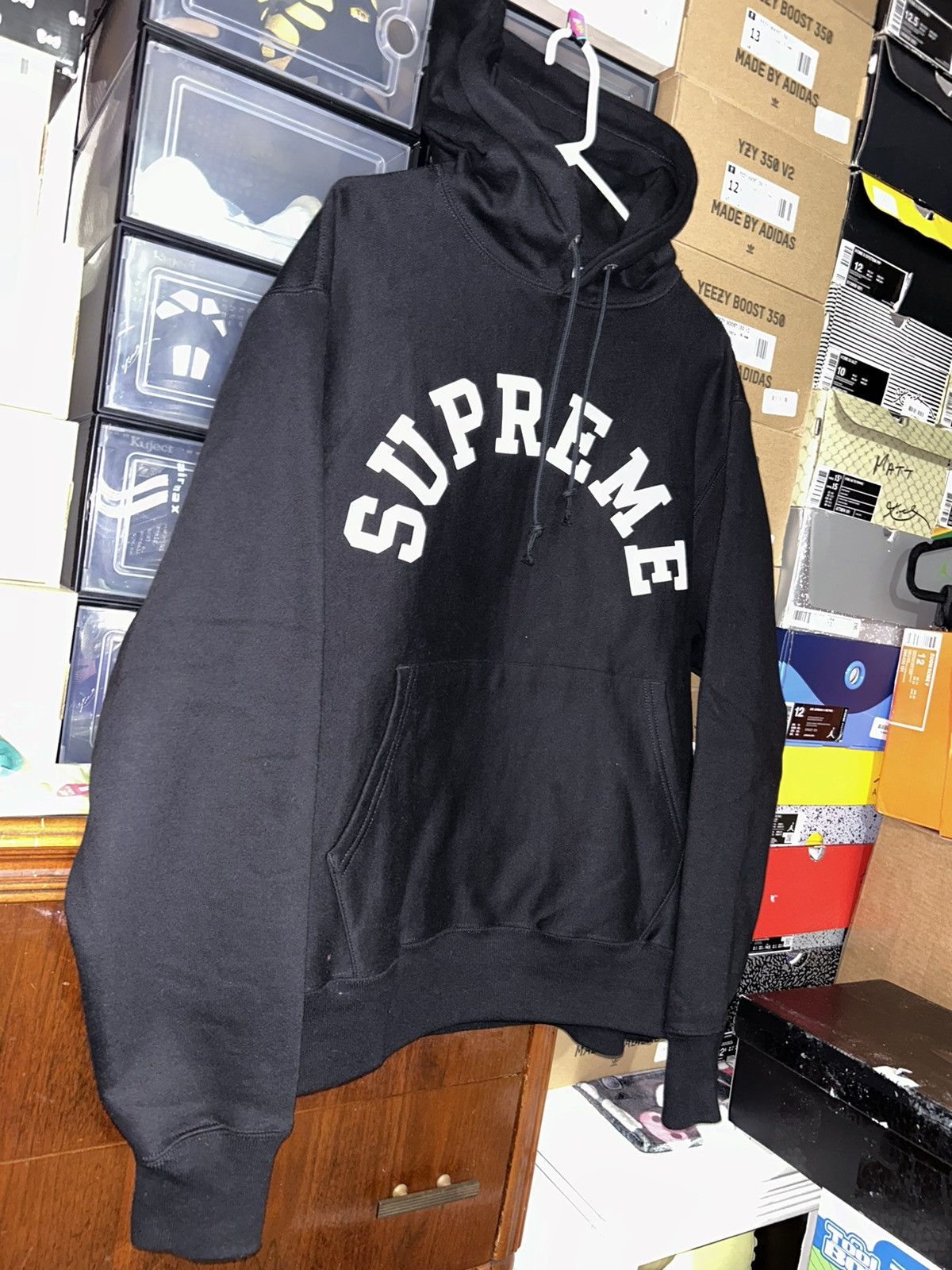 Supreme Supreme Champion Hooded Sweatshirt Black SS25 size Large NEW Size US L / EU 52-54 / 3 - 2 Thumbnail