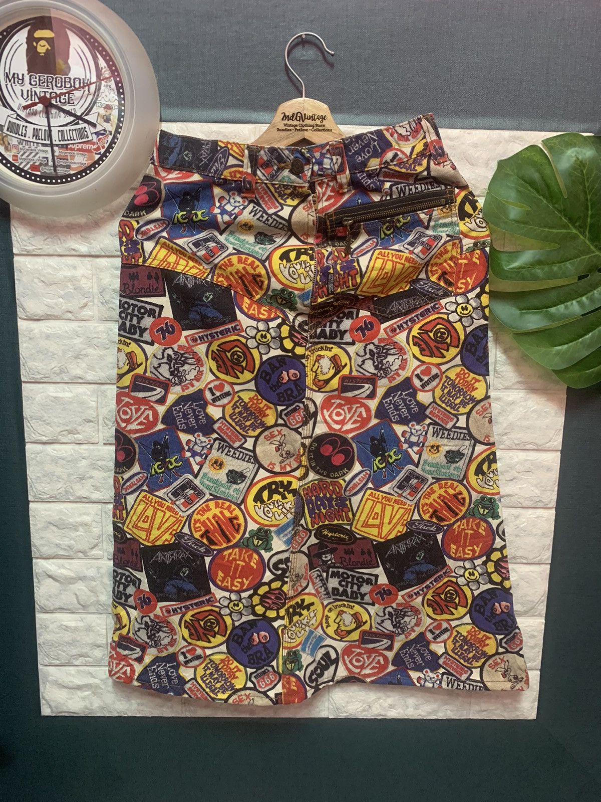 Hysteric Glamour DEATHSTOCK!! Skirt HYSTERIC GLAMOUR Fullprints Size 27" / US 4 / IT 40 - 1 Thumbnail