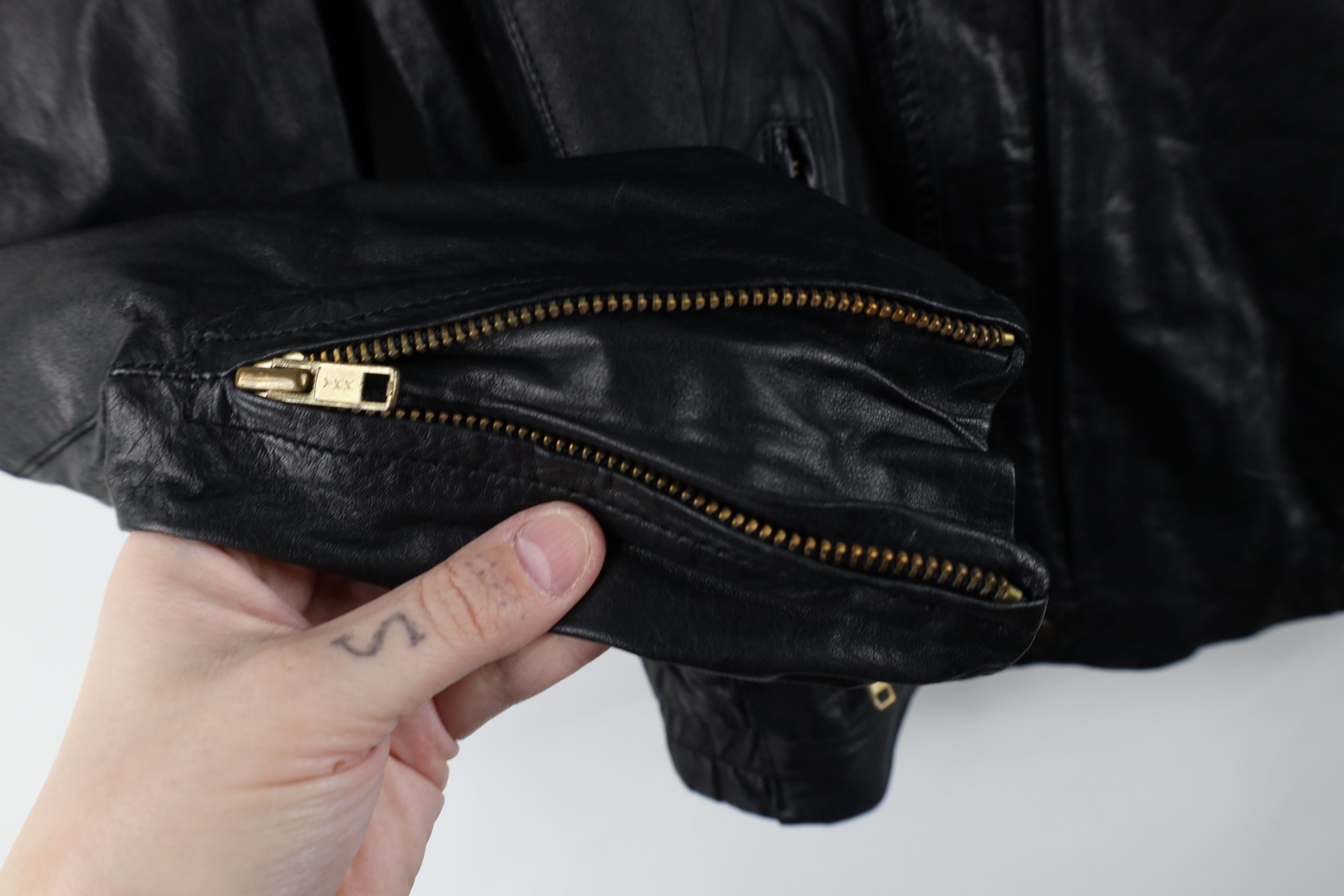Vintage Vintage 80s 90s Streetwear Cafe Racer Bomber Jacket Black Size M / US 6-8 / IT 42-44 - 8 Thumbnail