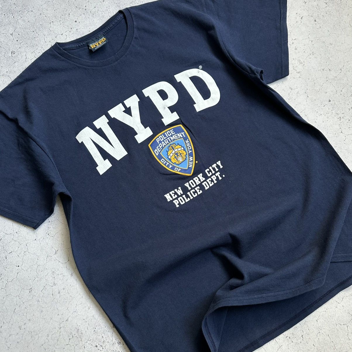 Vintage Vintage Y2K NYPD Tee Size US L / EU 52-54 / 3 - 2 Thumbnail