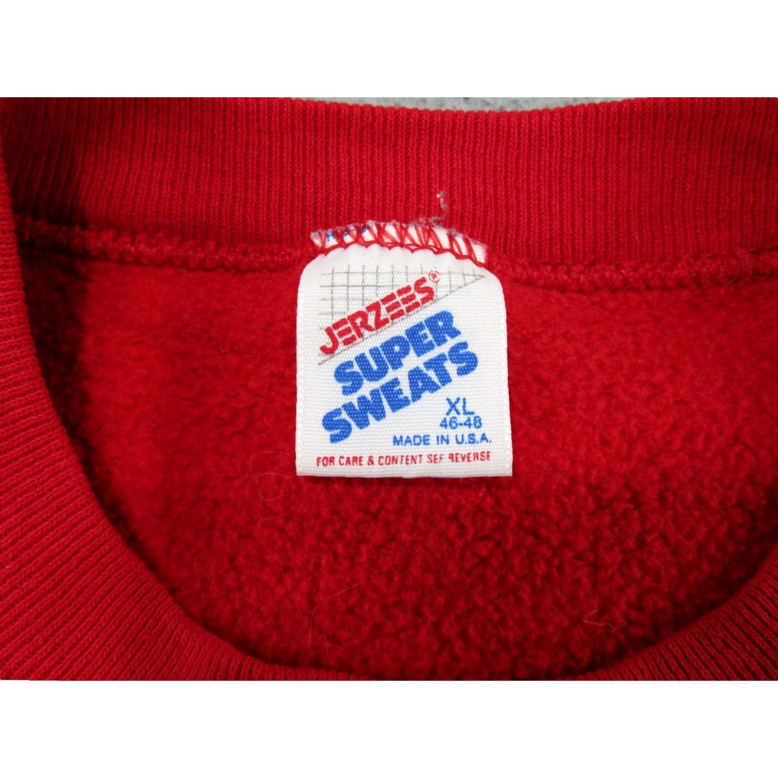 Jerzees VINTAGE North Scott High School Lancers Graphic Crewneck Sweatshirt XL Men Red Logo 90s Sports Pullover Sweatshirt Size US XL / EU 56 / 4 - 3 Thumbnail