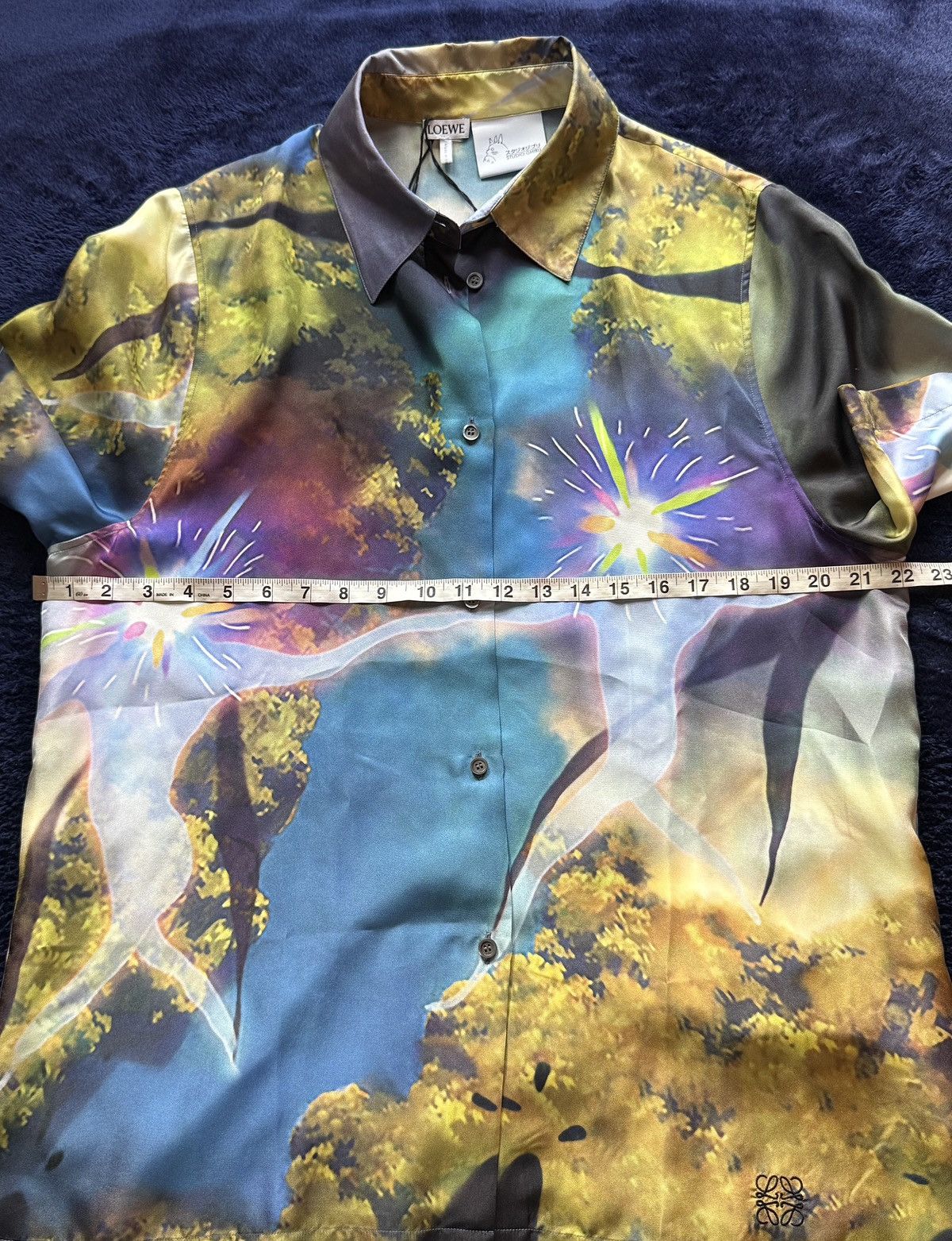 Loewe LOEWE STUDIO GHIBLI Howls Moving Castle Magic Sky Silk Shirt Size US L / EU 52-54 / 3 - 13 Thumbnail
