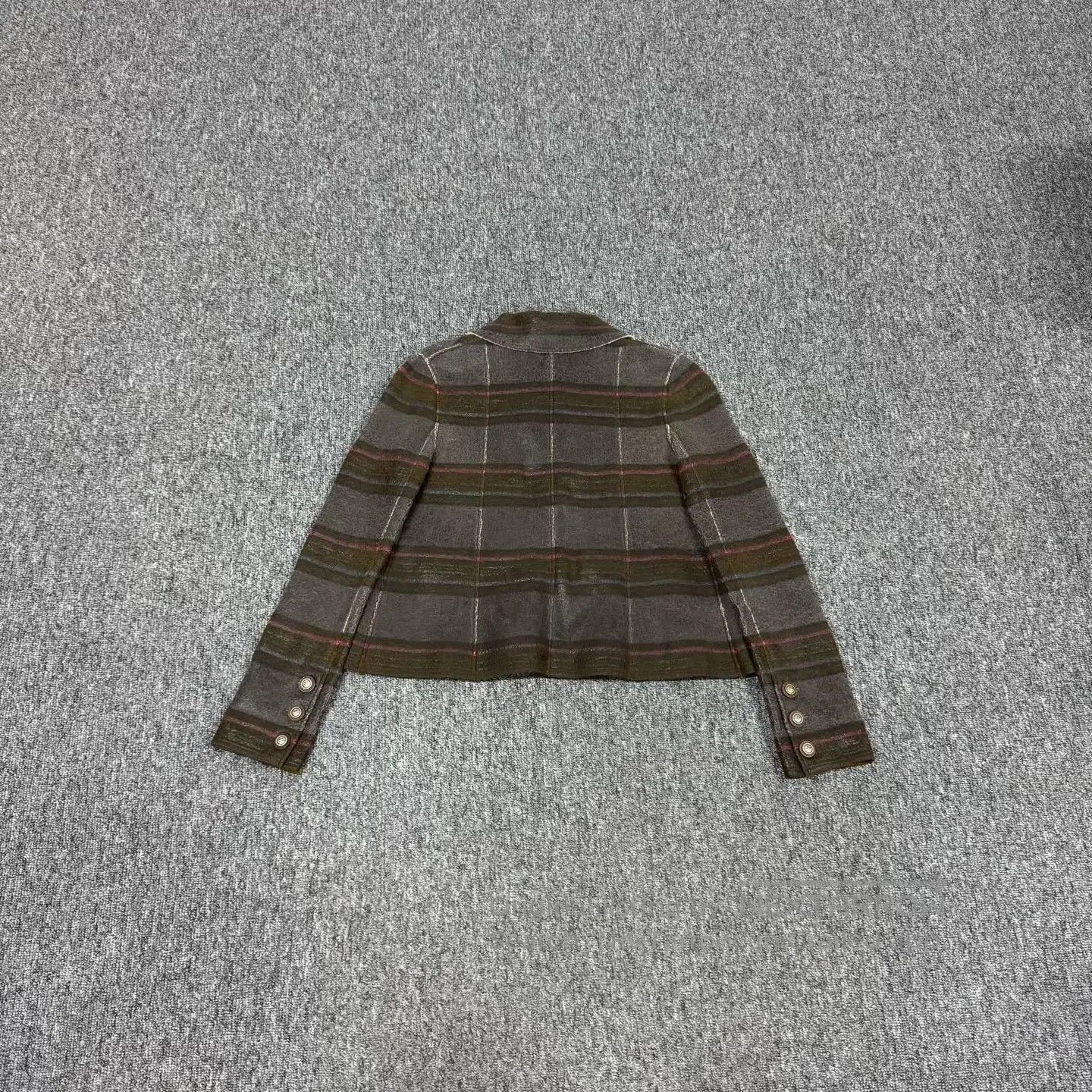 Chanel Chanel size34 Badge buckle, striped, double-pocketed jacket Size S / US 4 / IT 40 - 2 Thumbnail
