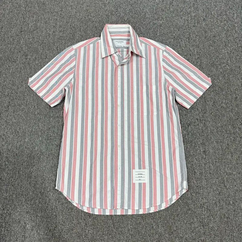 Thom Browne Thom Browne Multicolor Striped Cotton Shirt 0089 Size US S / EU 44-46 / 1 - 1 Thumbnail