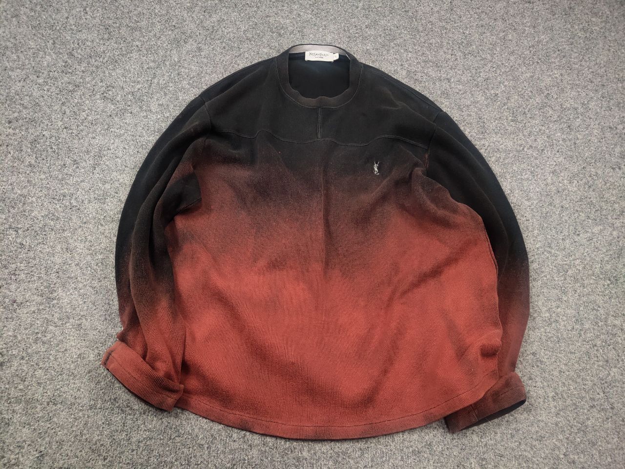 Yves Saint Laurent Rare Yves Saint Laurent Vintage 90's tie-dye long sleeve Size US L / EU 52-54 / 3 - 3 Thumbnail