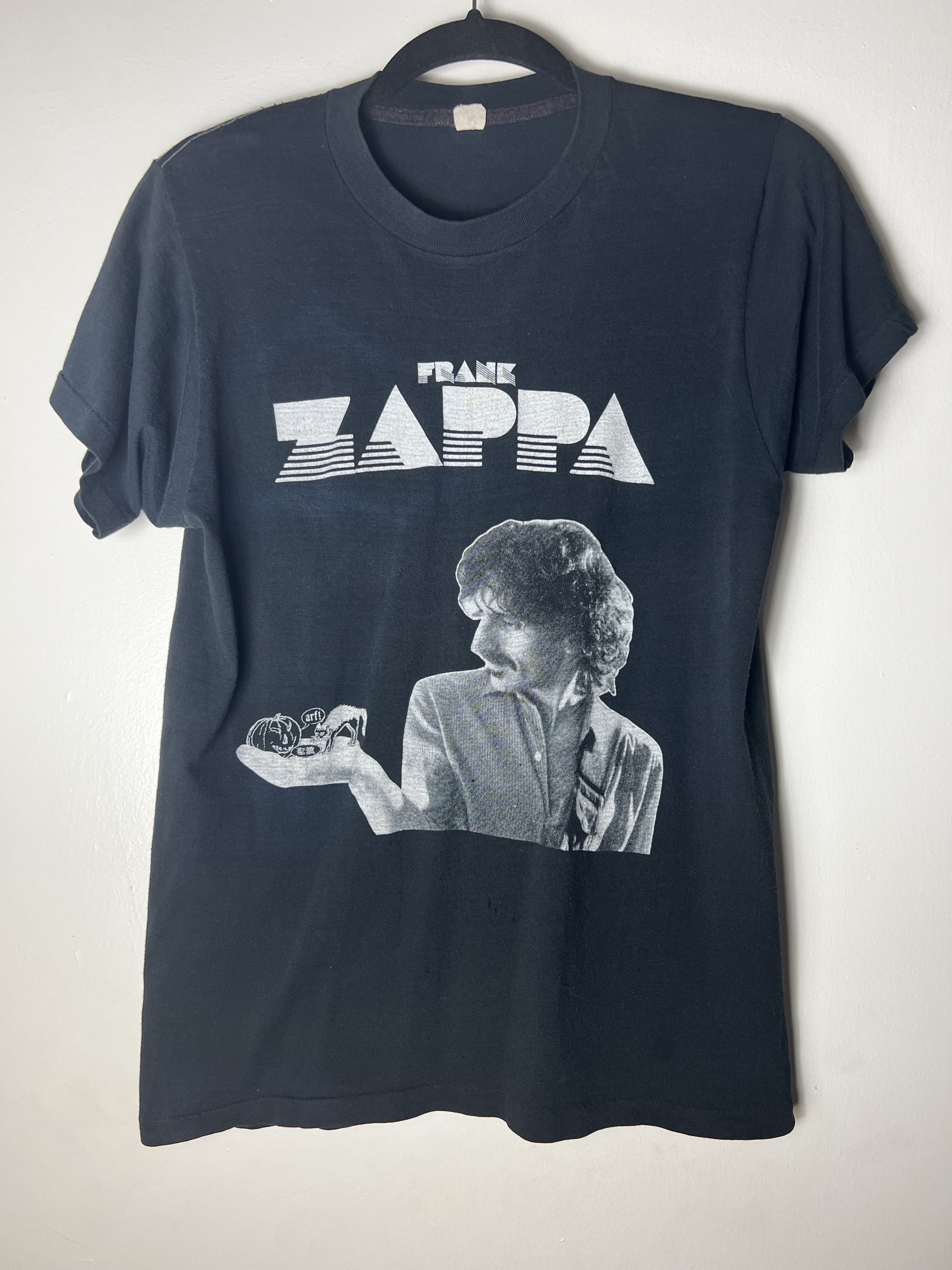 Vintage 1980's Frank Zappa Double Sided Tour T-Shirt