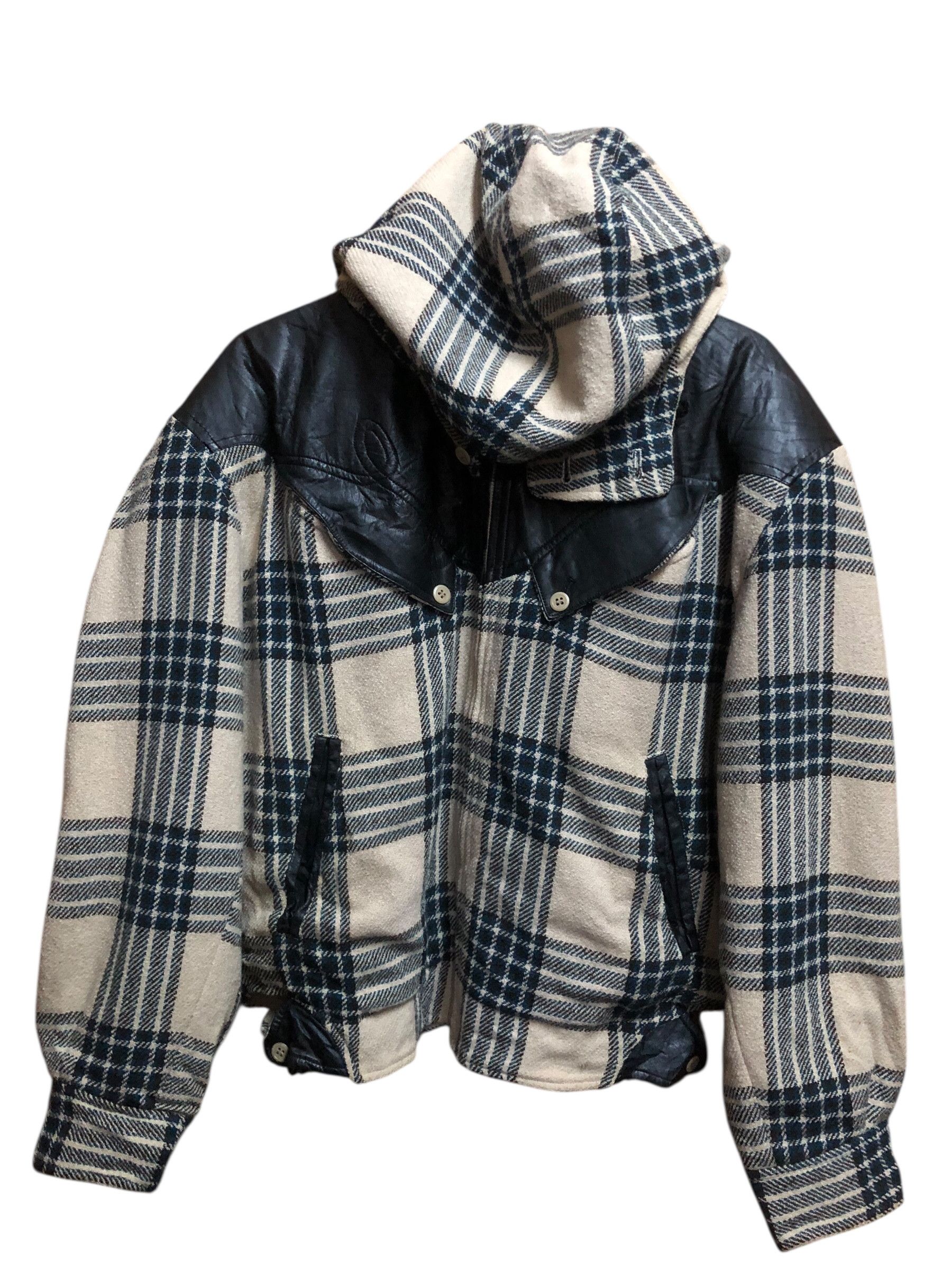 Tete Homme Archive Tete Homme Katoh Kazutaka Wool Hooded Jacket Size US M / EU 48-50 / 2 - 1 Thumbnail