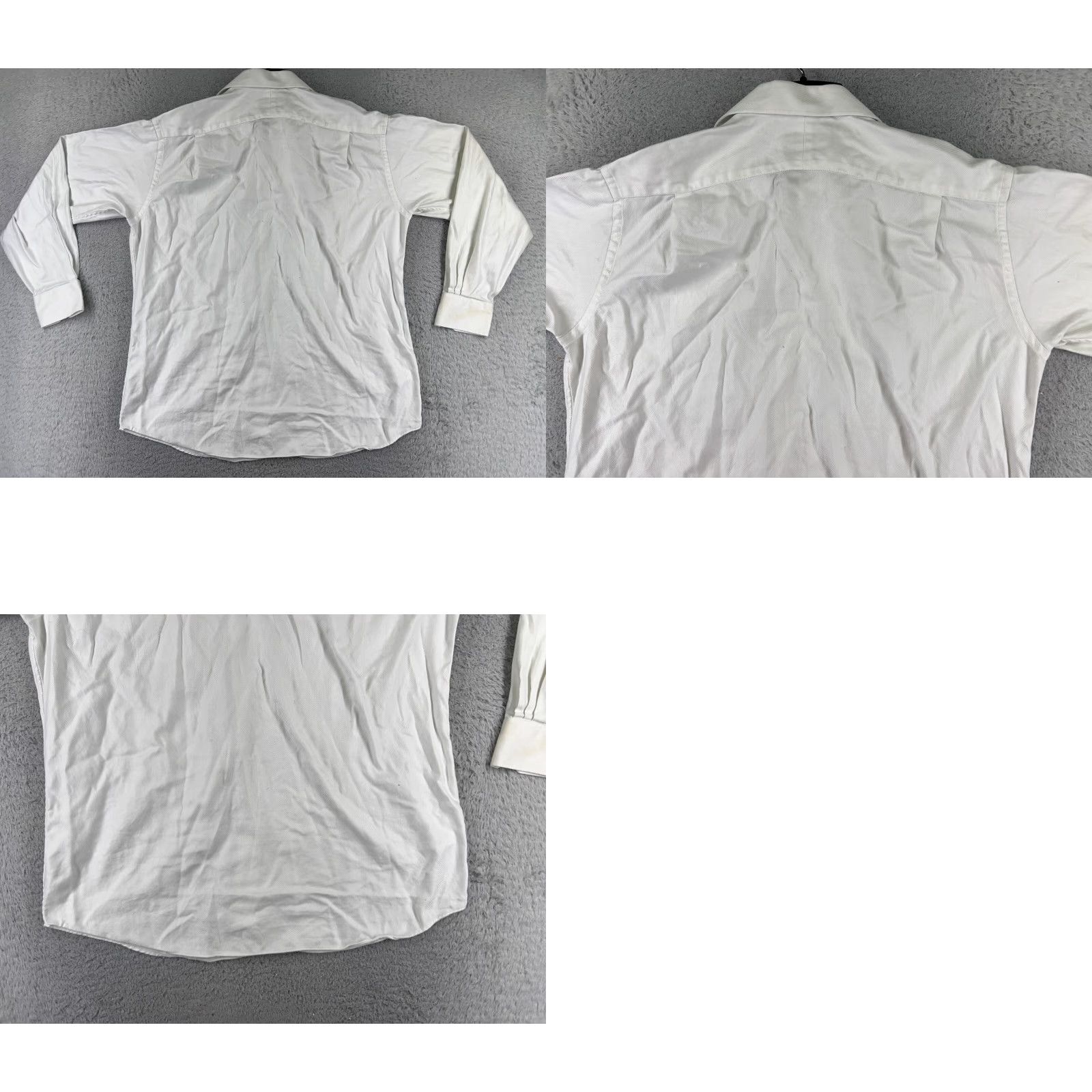 Tommy Bahama VINTAGE Tommy Bahama Shirt Men White Long Sleeve Button-Up Herringbone 16.5 Casual, Resort, Aloha, Hawaiian, Beach Mens Size US XL / EU 56 / 4 - 9 Thumbnail