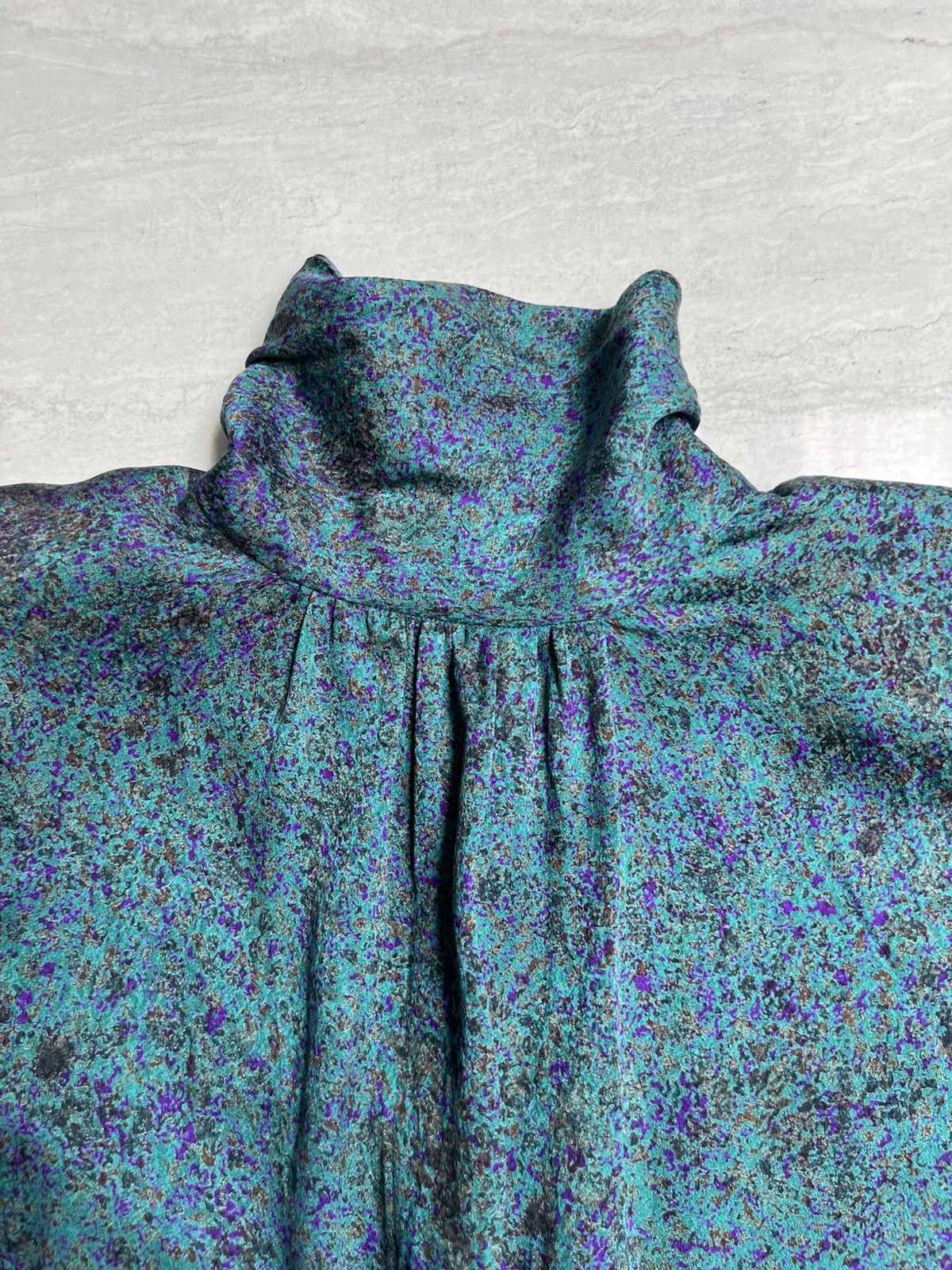 Lanvin LANVIN Paris Green Motive Blouse Size M / US 6-8 / IT 42-44 - 4 Thumbnail