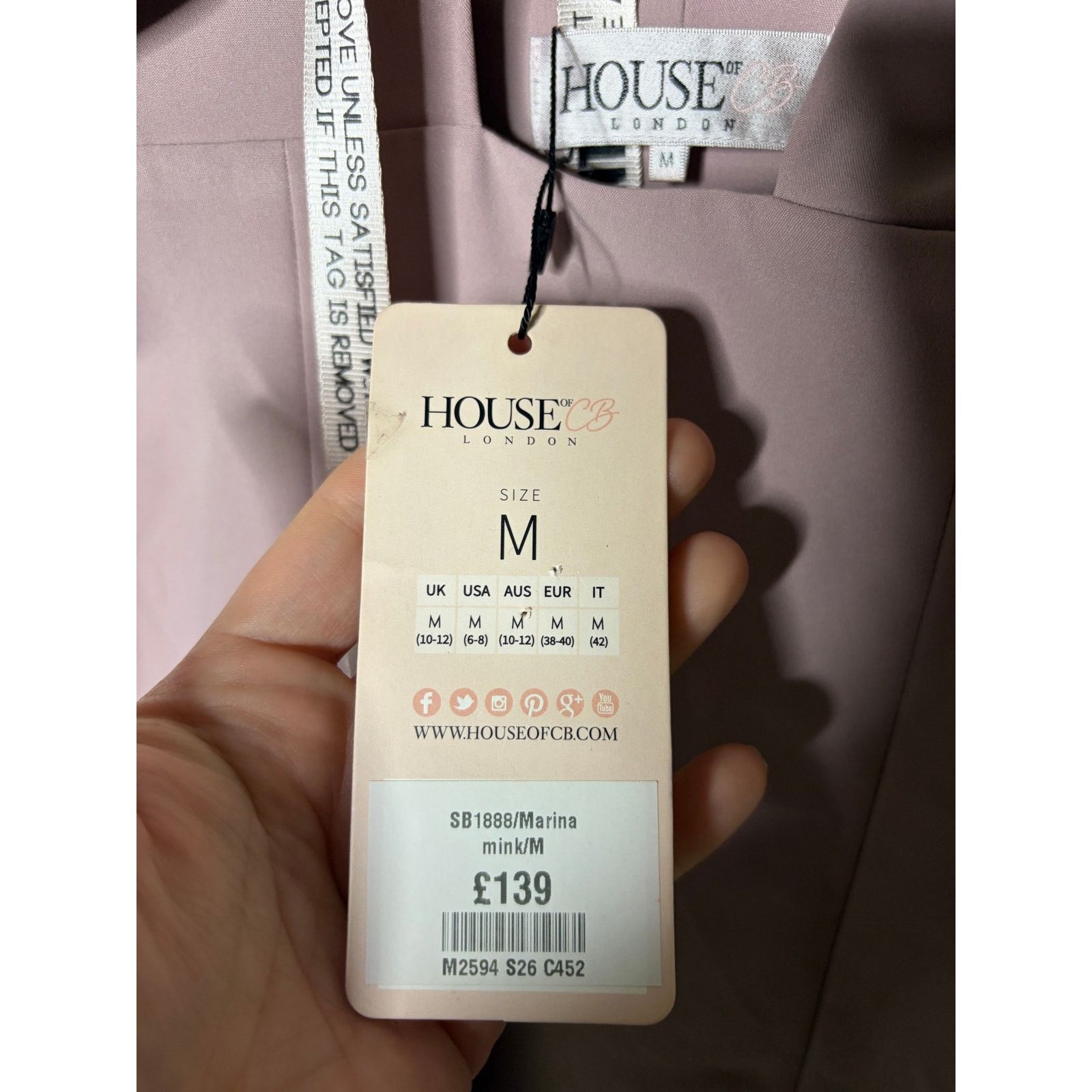 House of CB New House of CB Marina maxi dress in a mauve pink M Size M / US 6-8 / IT 42-44 - 7 Thumbnail