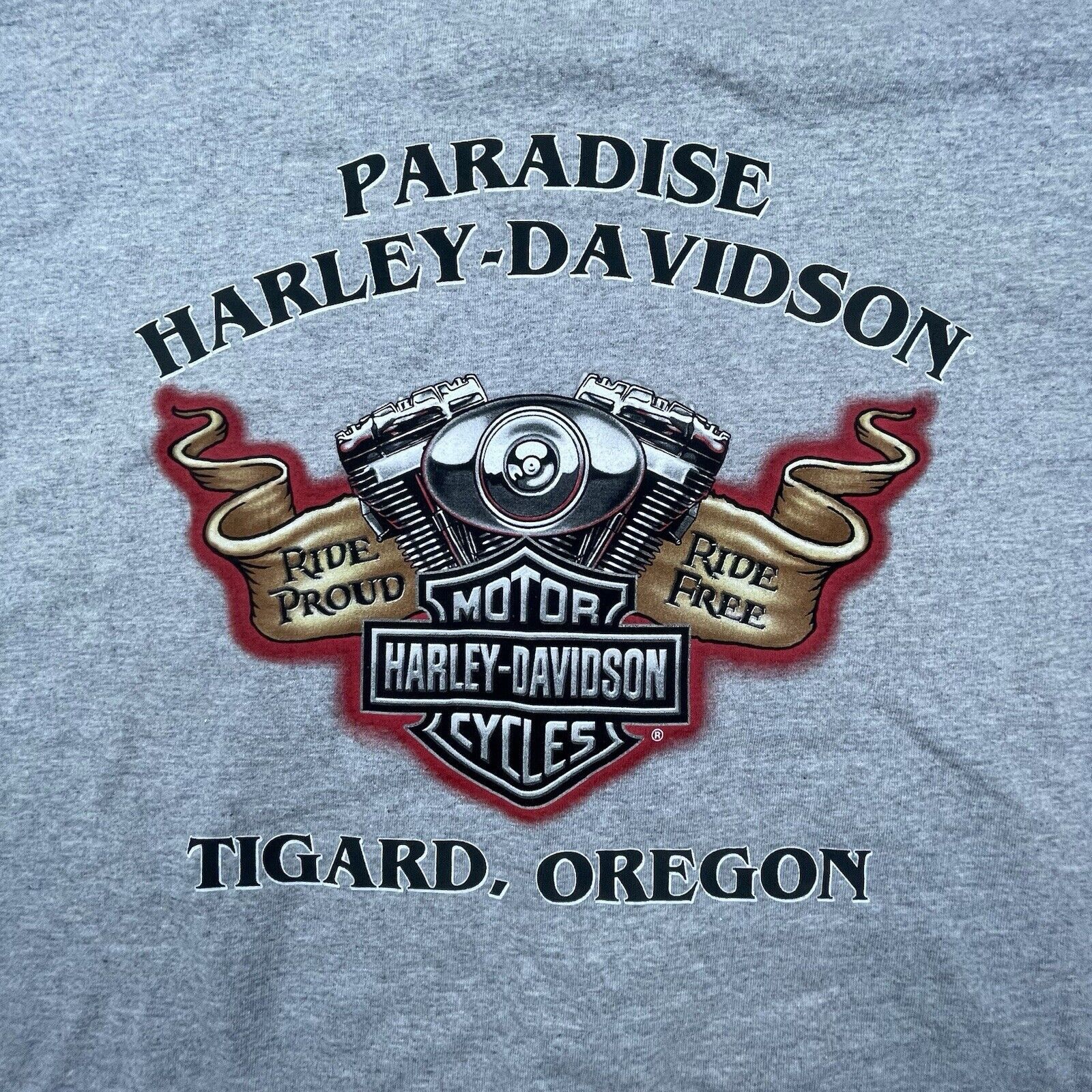 Harley Davidson Harley Davidson Shirt Large Baseball Pin-Up Tigard Oregon Size US L / EU 52-54 / 3 - 4 Thumbnail