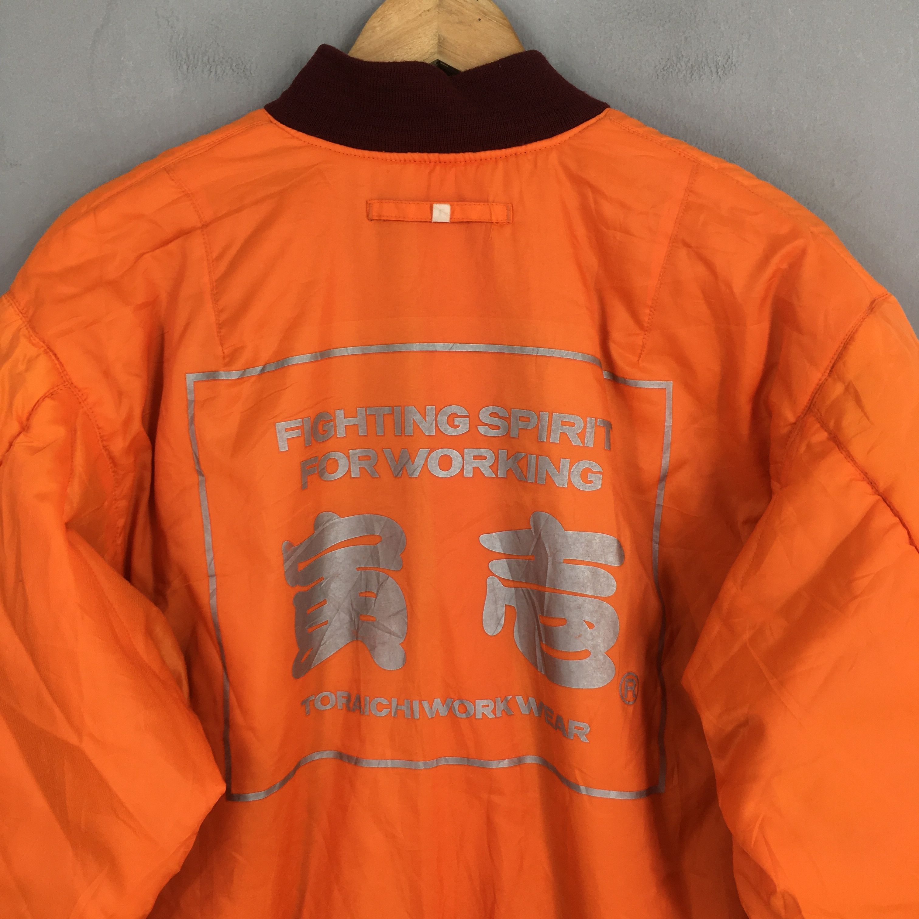 Alpha Industries Vintage 80s Tora MA -1 Reversible Flight Jacket Large Size US L / EU 52-54 / 3 - 13 Thumbnail