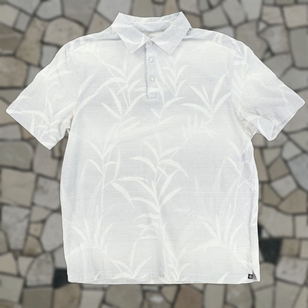 Nat Nast Nat Nast Luxury Originals Cotton Blend Floral Polo Shirt White Men's M Size US M / EU 48-50 / 2 - 1 Thumbnail