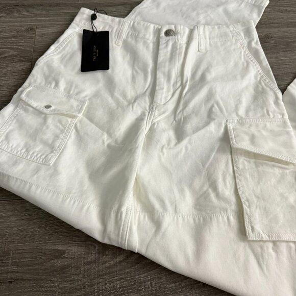 Rag & Bone NWT RAG & BONE Nora Cargo Pant in Optic White Women Size 26 Size 26" / US 2 / IT 38 - 3 Thumbnail
